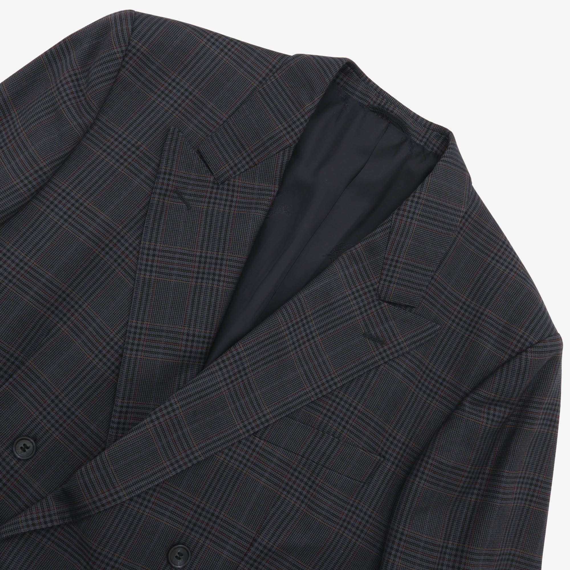 Vintage Wool Check DB Blazer