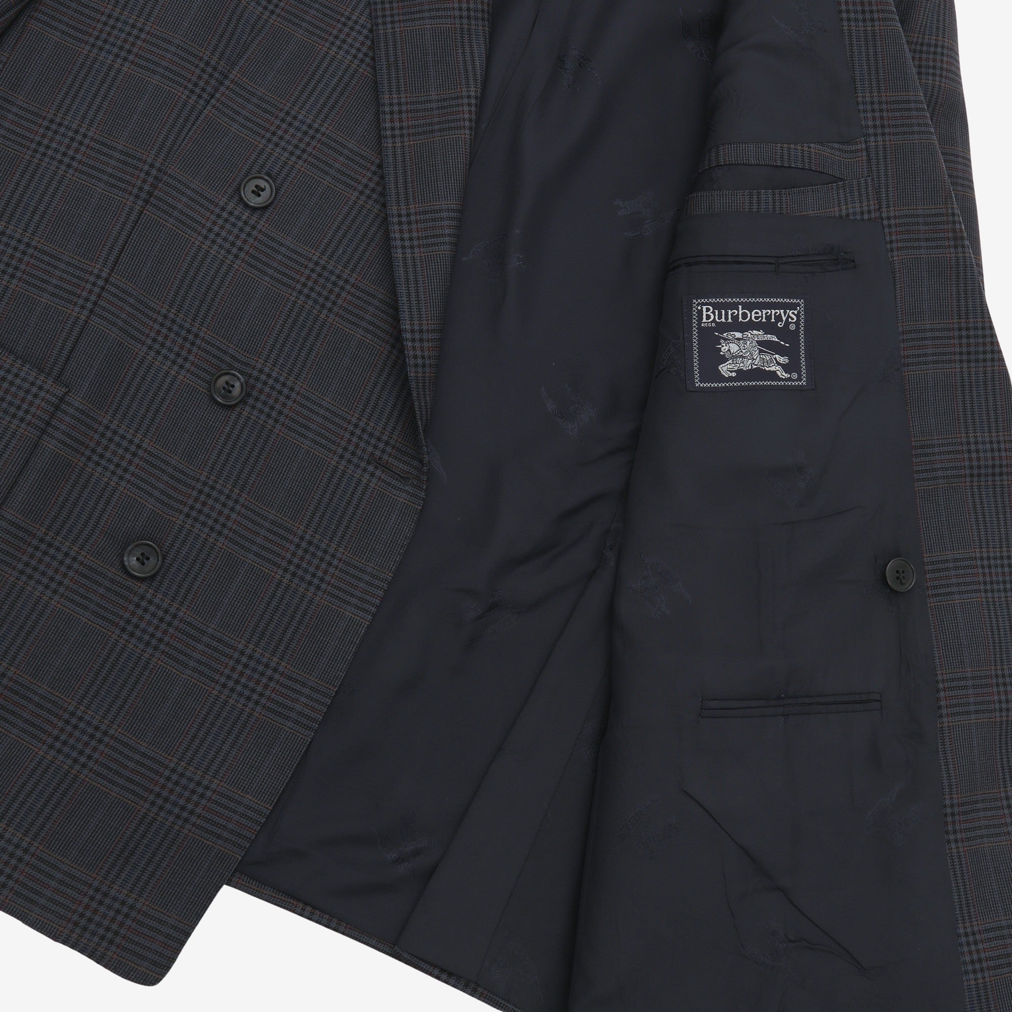 Vintage Wool Check DB Blazer