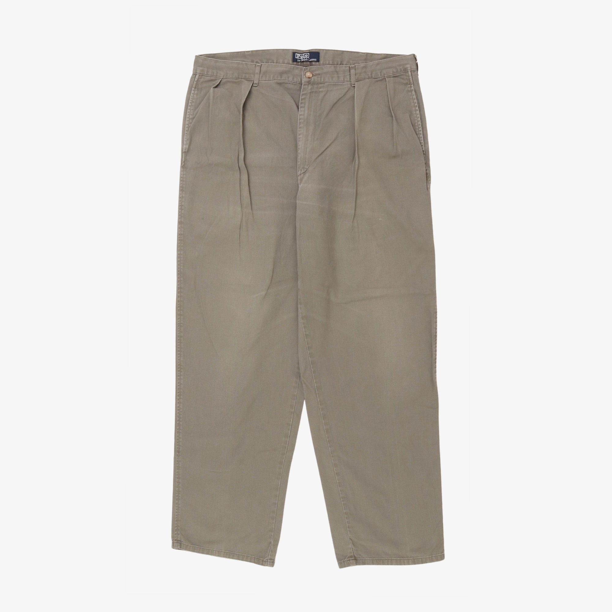 Relaxed Fit Pleated Trouser