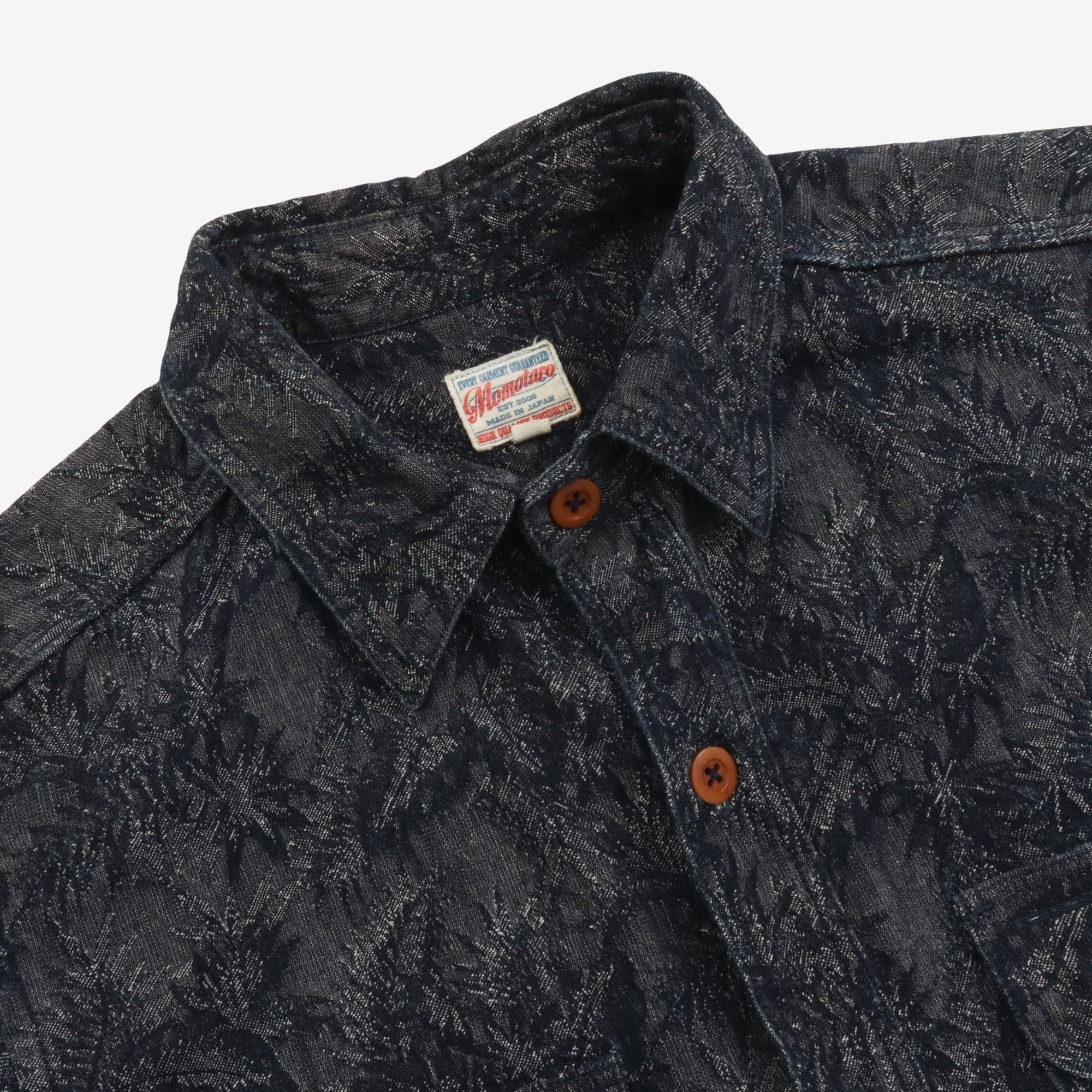 SS Jacquard Ferns Work Shirt