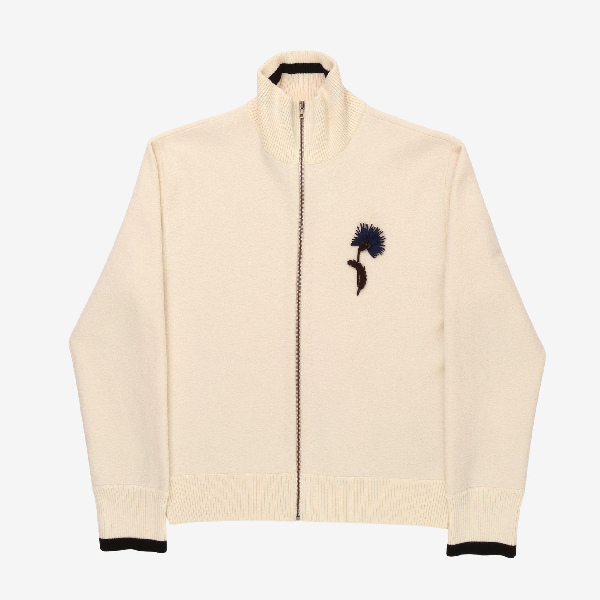 Knit Applique Track Jacket