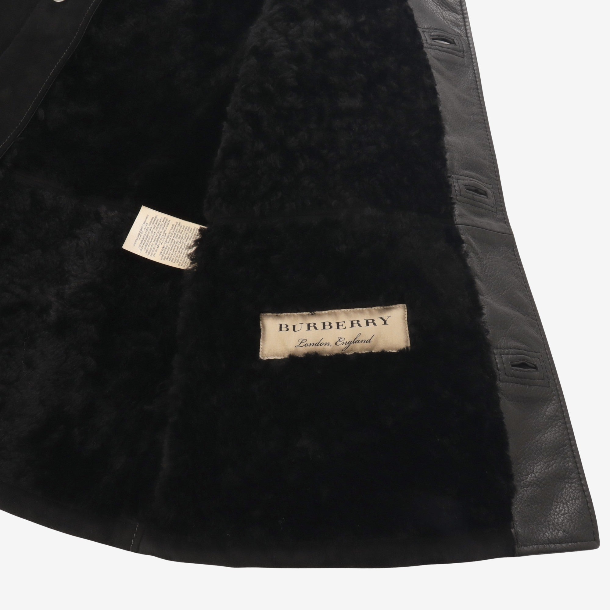 Shearling Collar Contrast Stitch Jacket