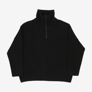 Quarter Zip Wool Sweatshirt
