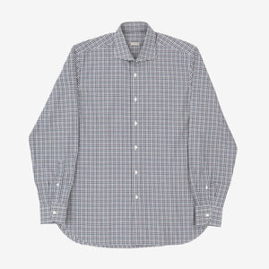 Spread Collar Check Shirt