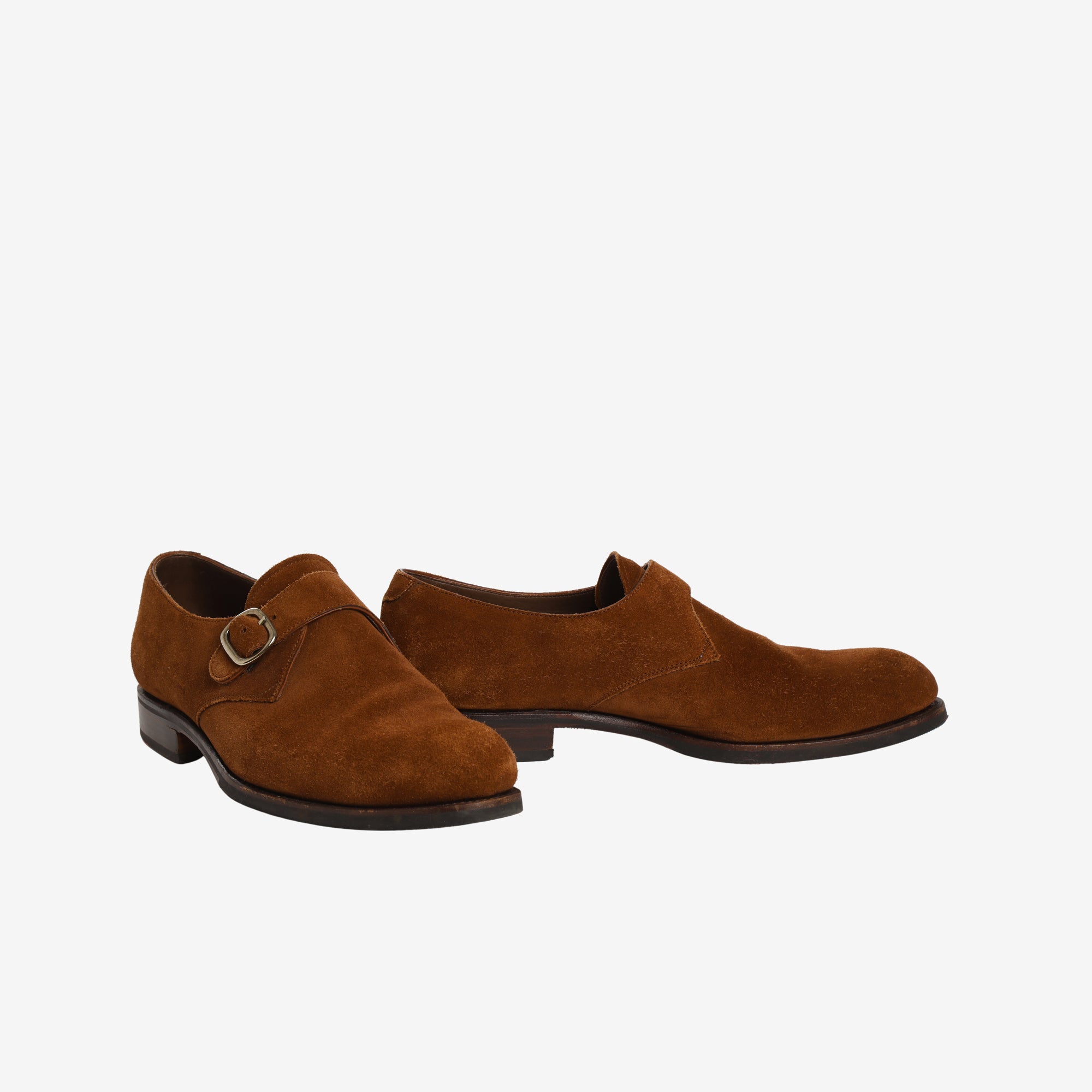 Single Monk Suede Shoes