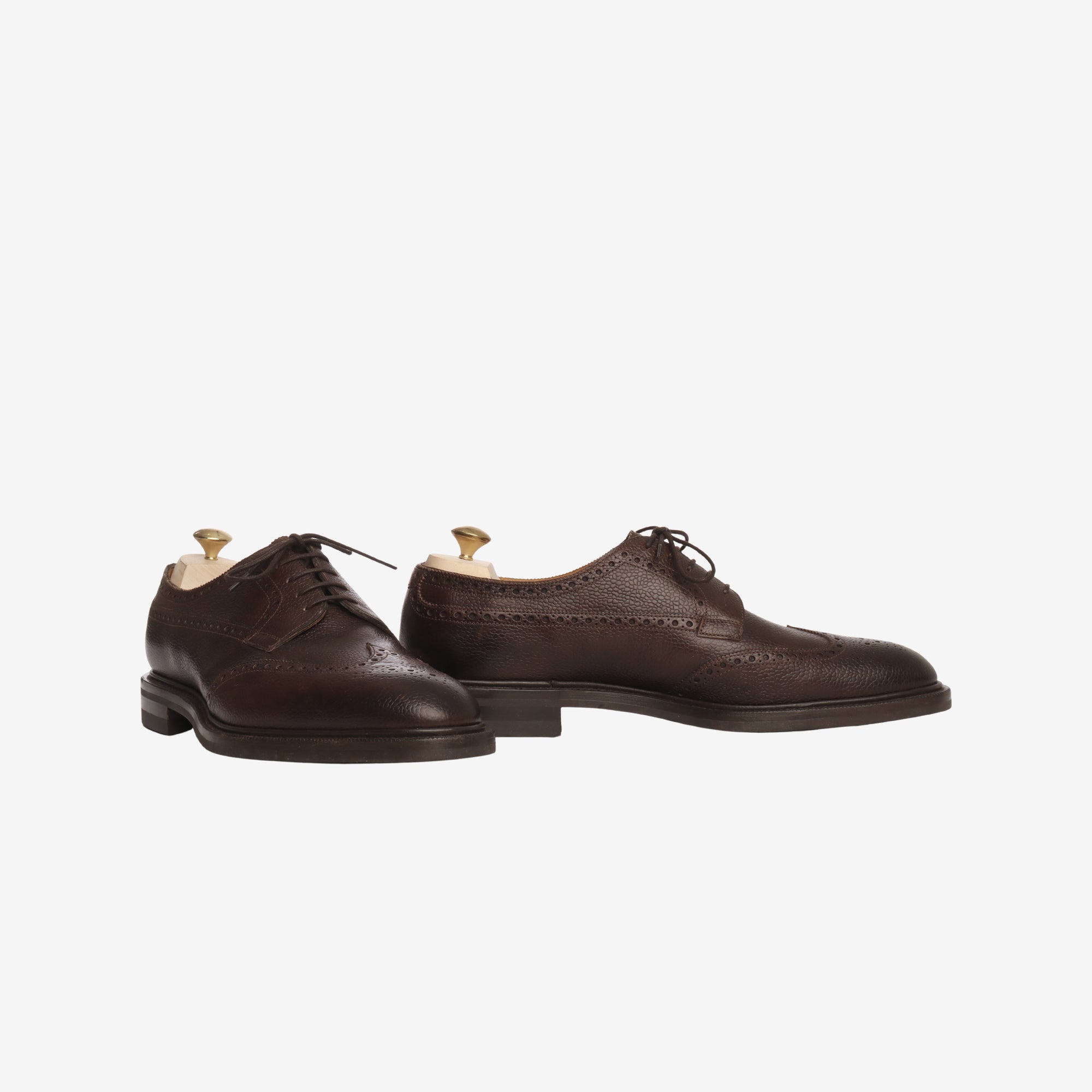 Grained Leather Oxford Brogue + Trees