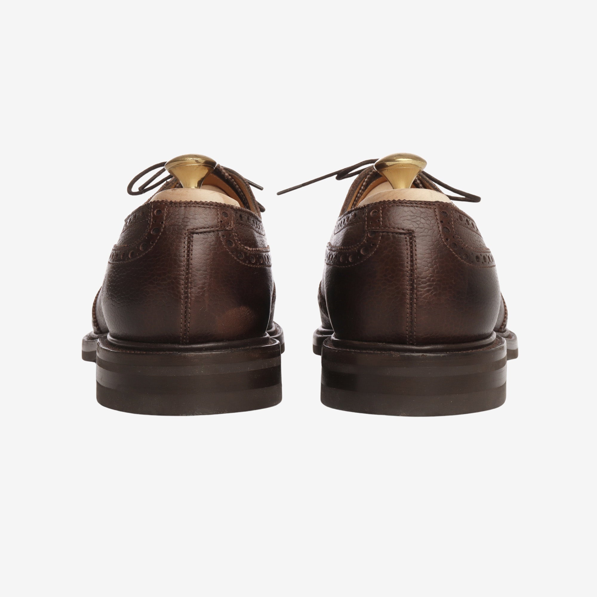 Grained Leather Oxford Brogue + Trees