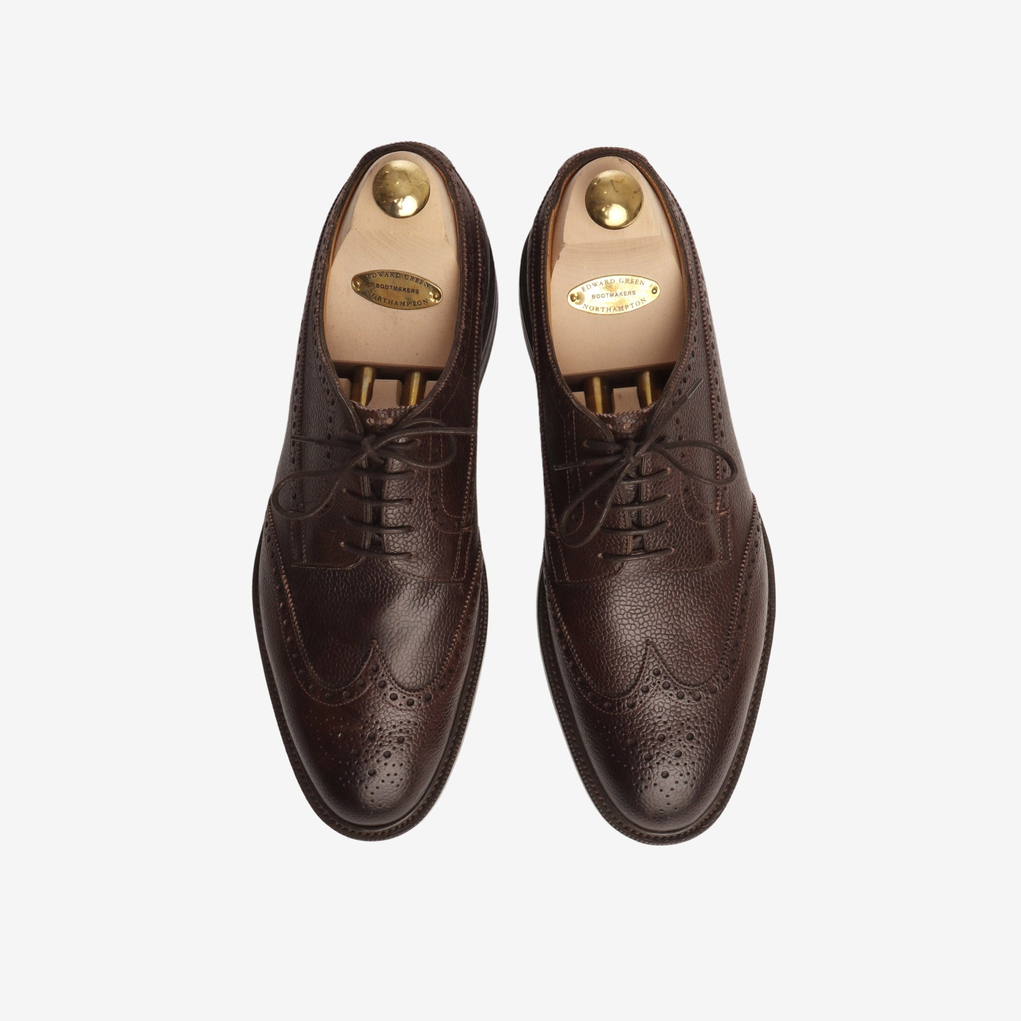 Grained Leather Oxford Brogue + Trees