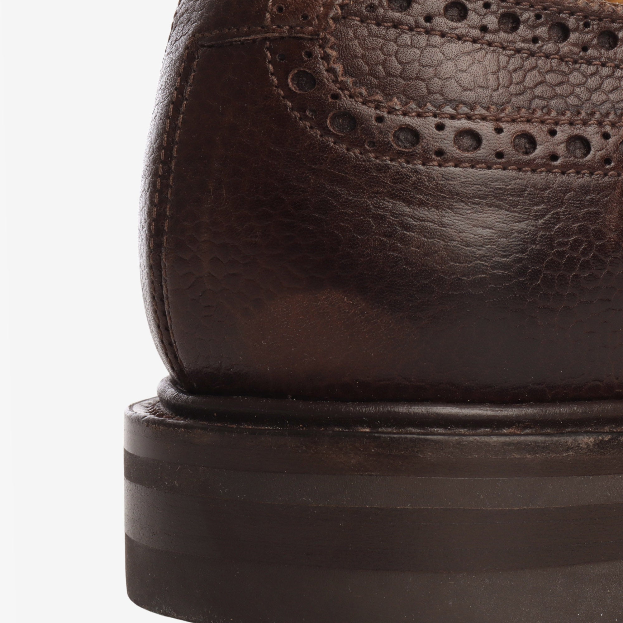 Grained Leather Oxford Brogue + Trees
