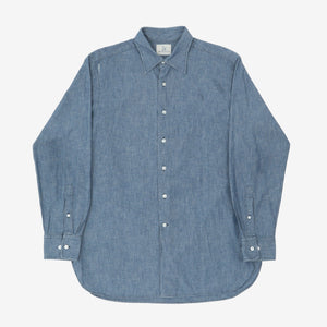 Chambray Plain Collar Shirt