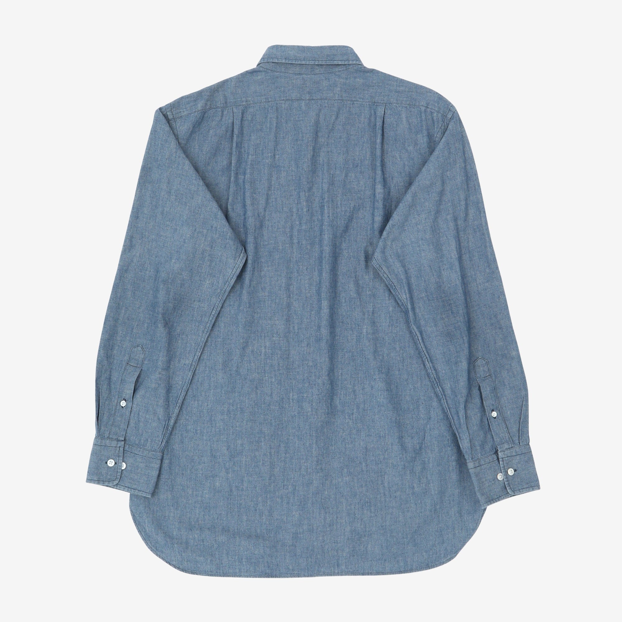 Chambray Plain Collar Shirt