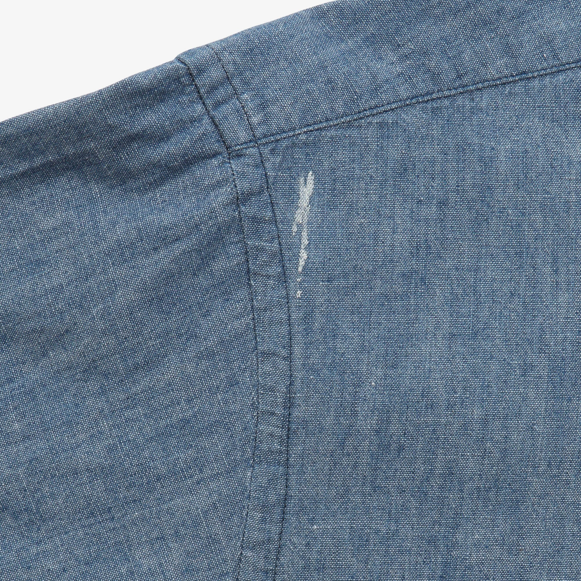 Chambray Plain Collar Shirt