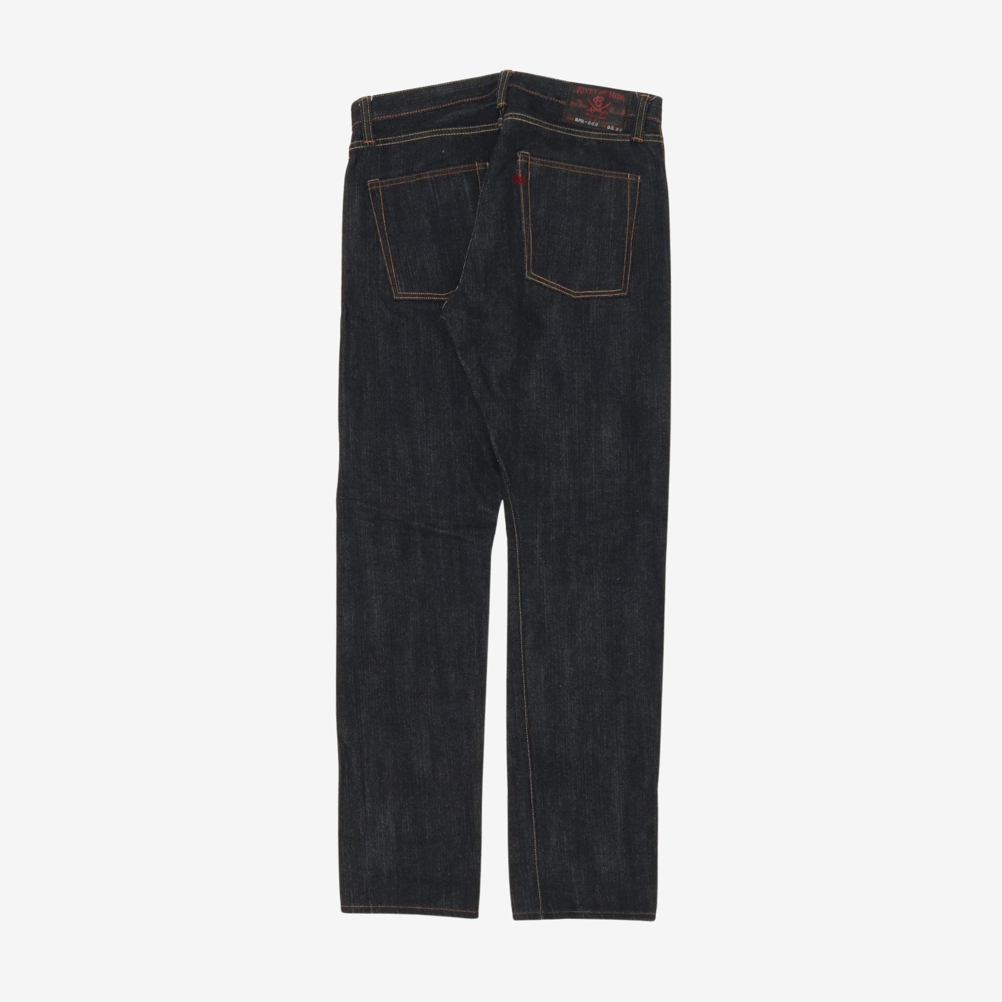 Rivet & Hide 14oz Slim Tapered Selvedge Denim (32W X 31.5L)