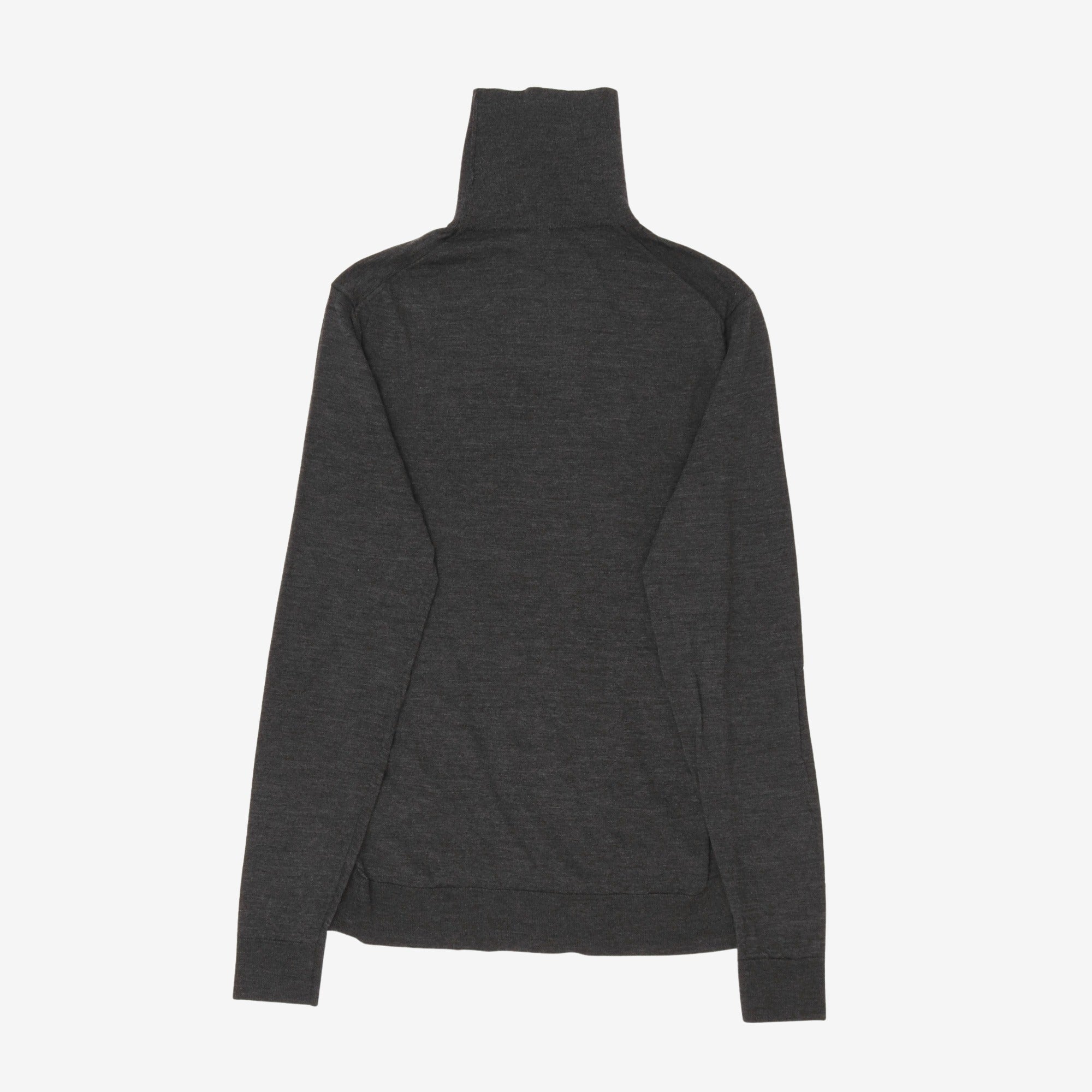 Superfine Wool Roll Neck Sweater