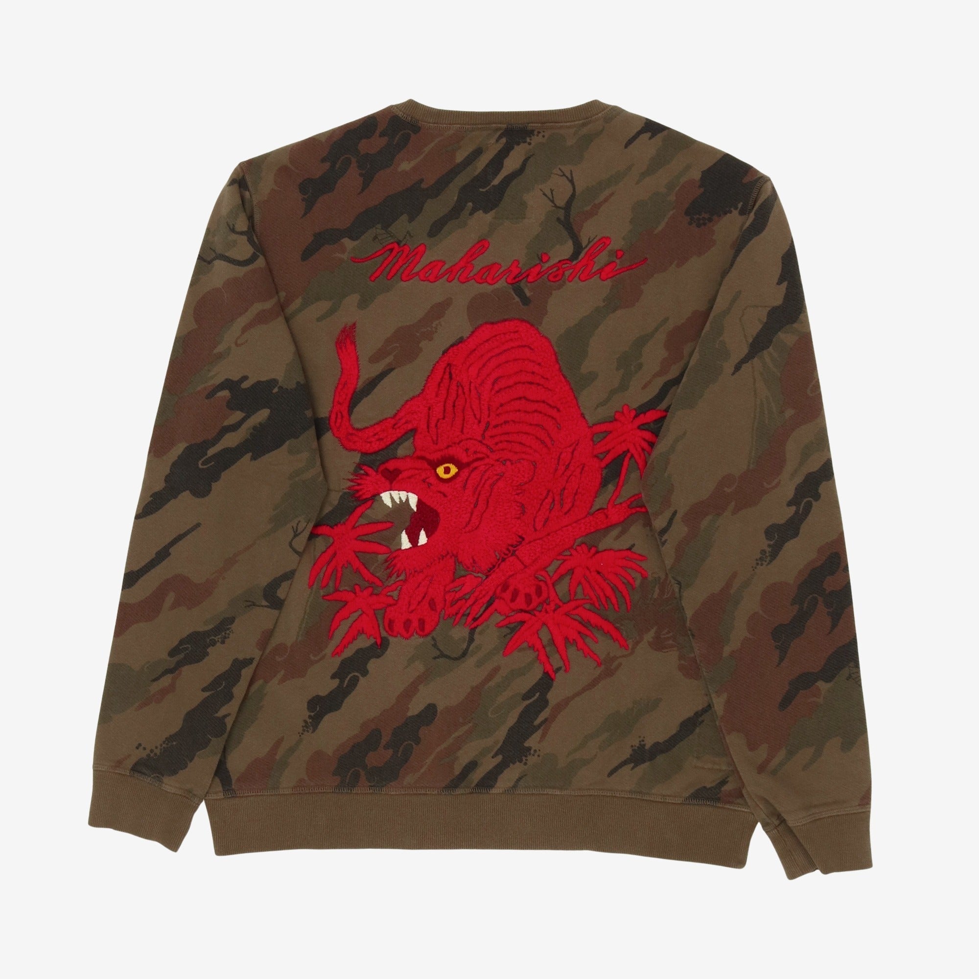 Red Tiger Crew Camo Sweat