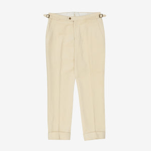 Corduroy Pleated Trousers