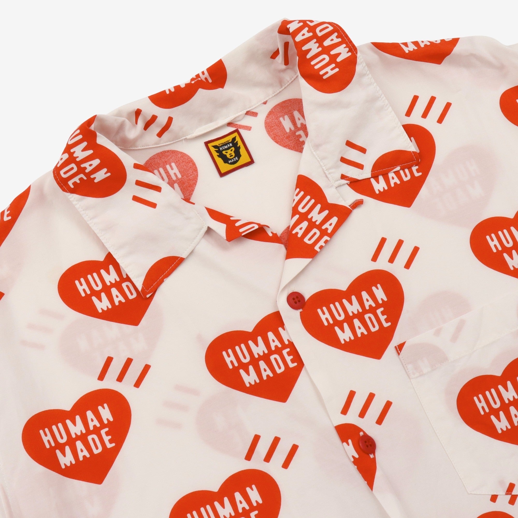 Heart Pattern Aloha Shirt