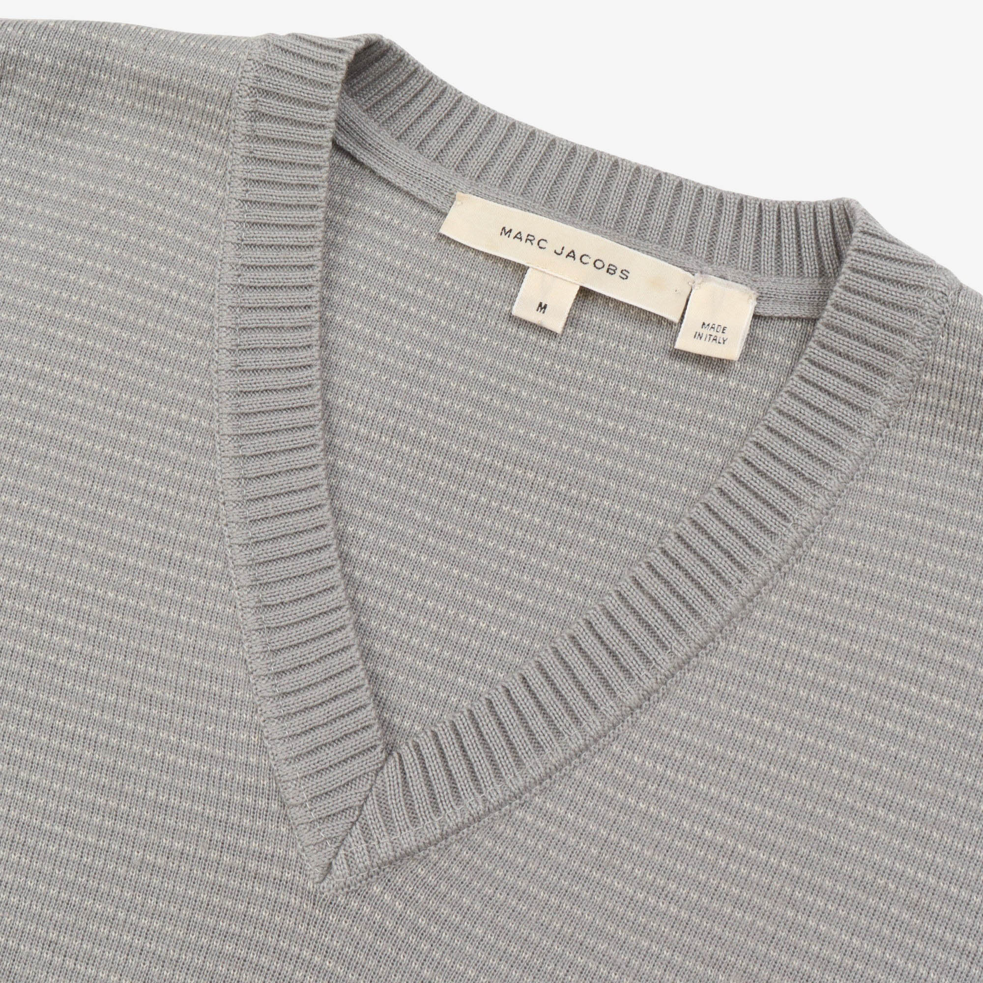 V-Neck Knit Wool Jumper
