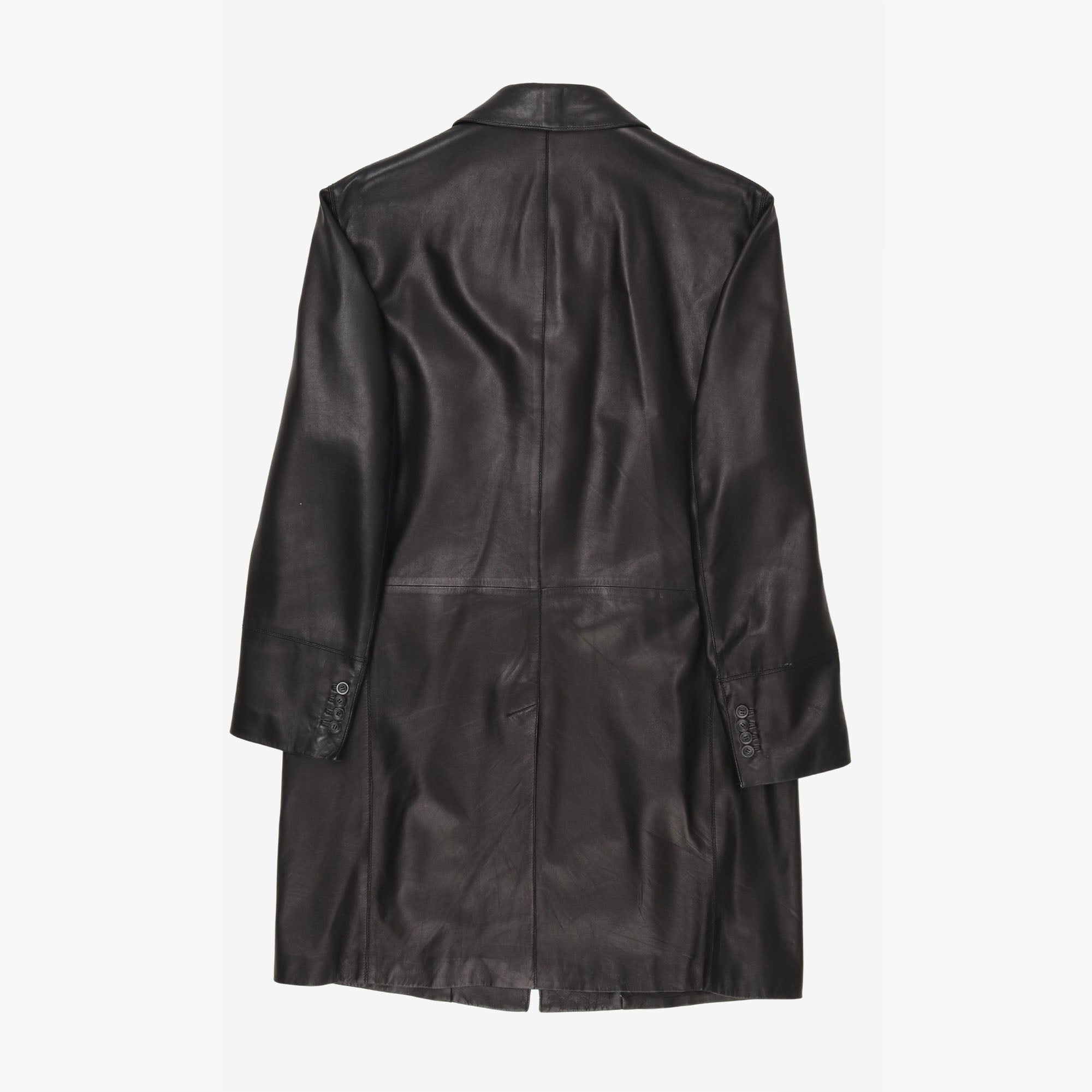 Versus Leather Overcoat