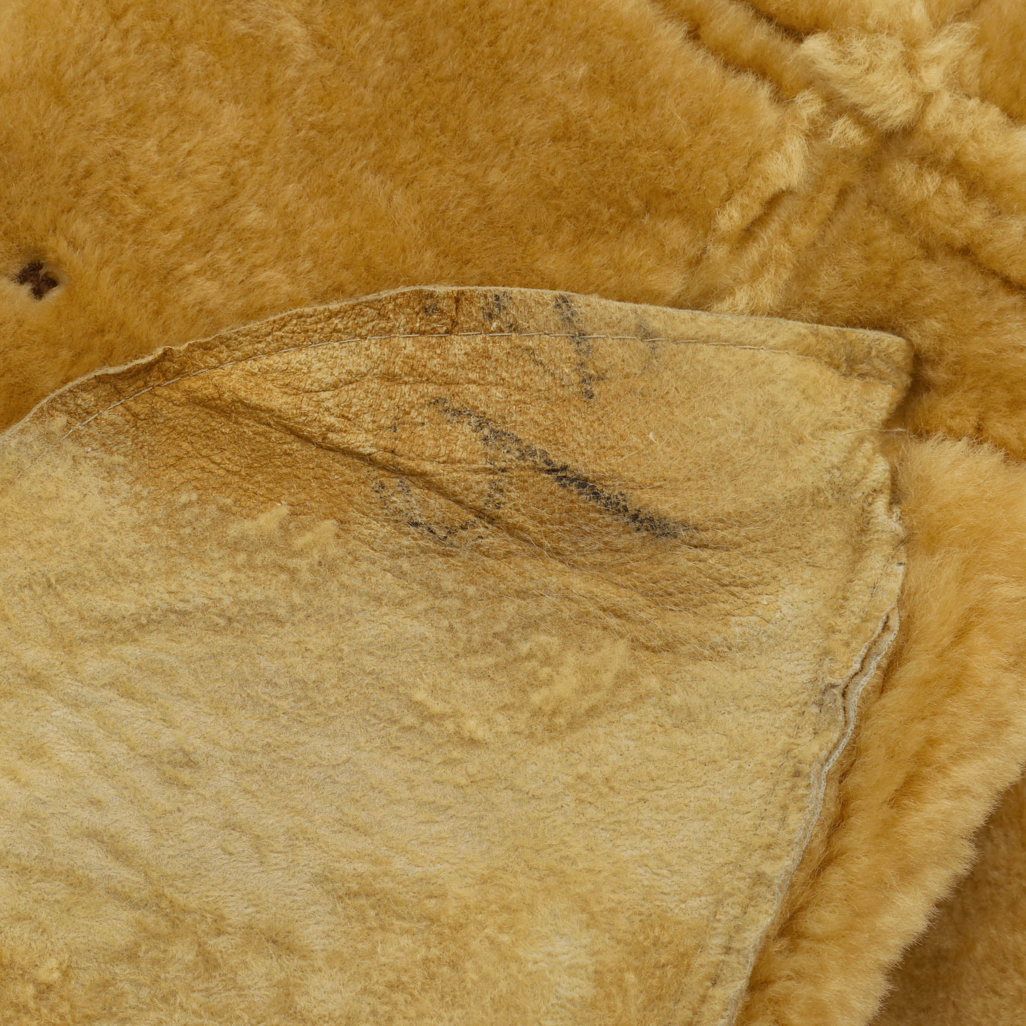 Vintage 1970s Sears Leather Shearling Jacket