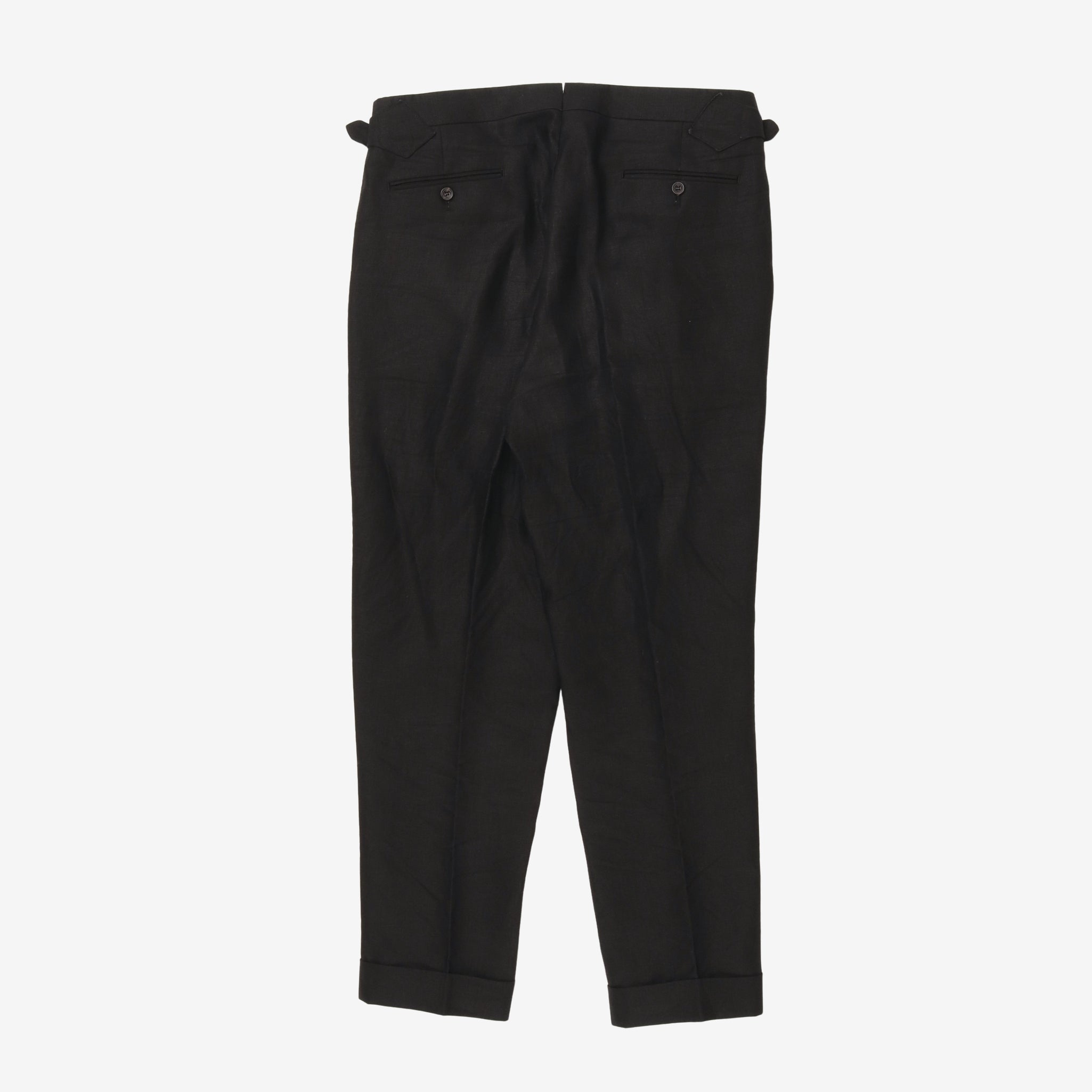 Linen Pleated Trousers
