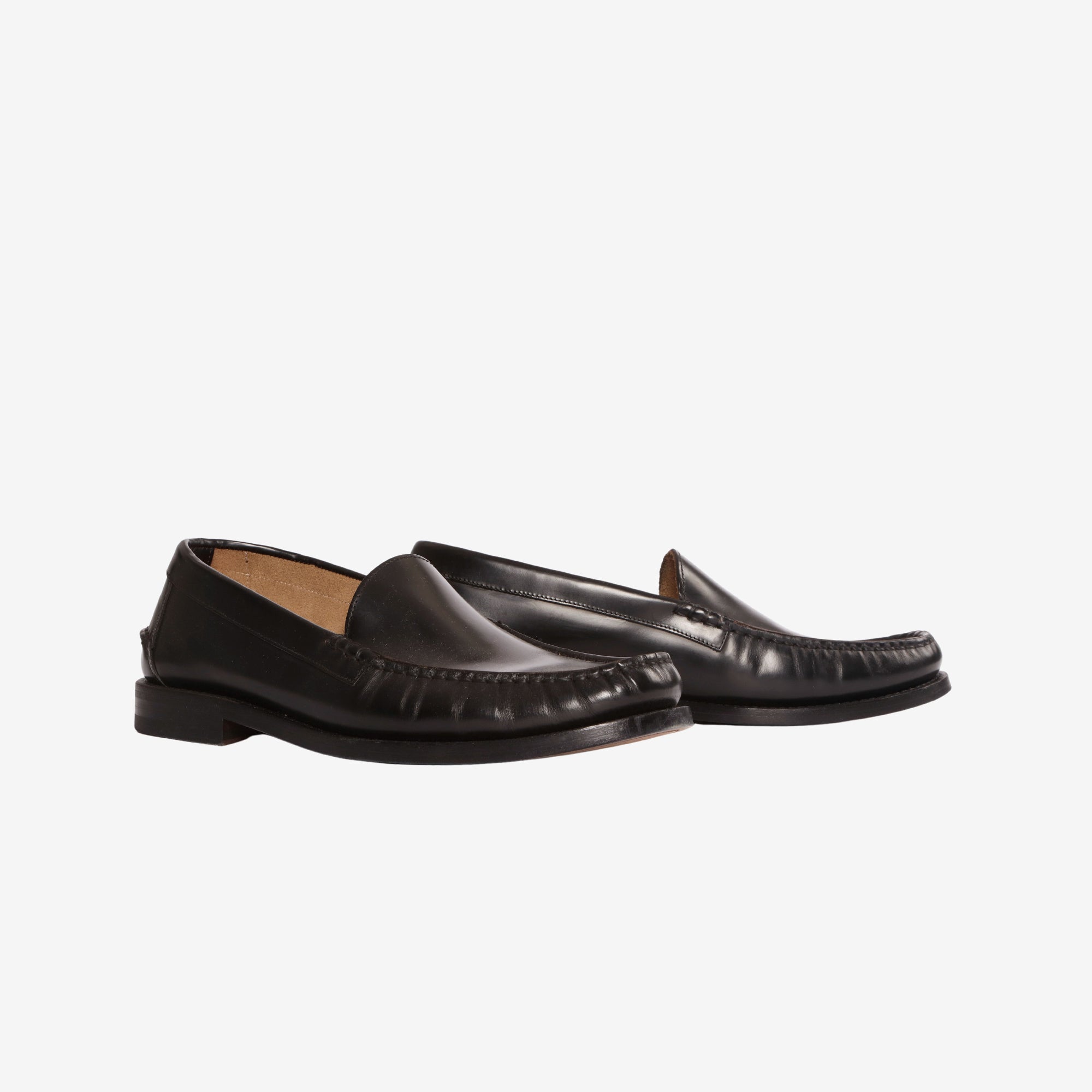 Meder Abraded Leather Loafers