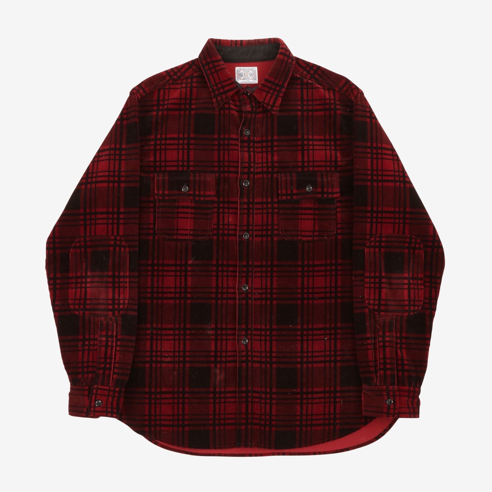 8HU Corduroy Check Shirt