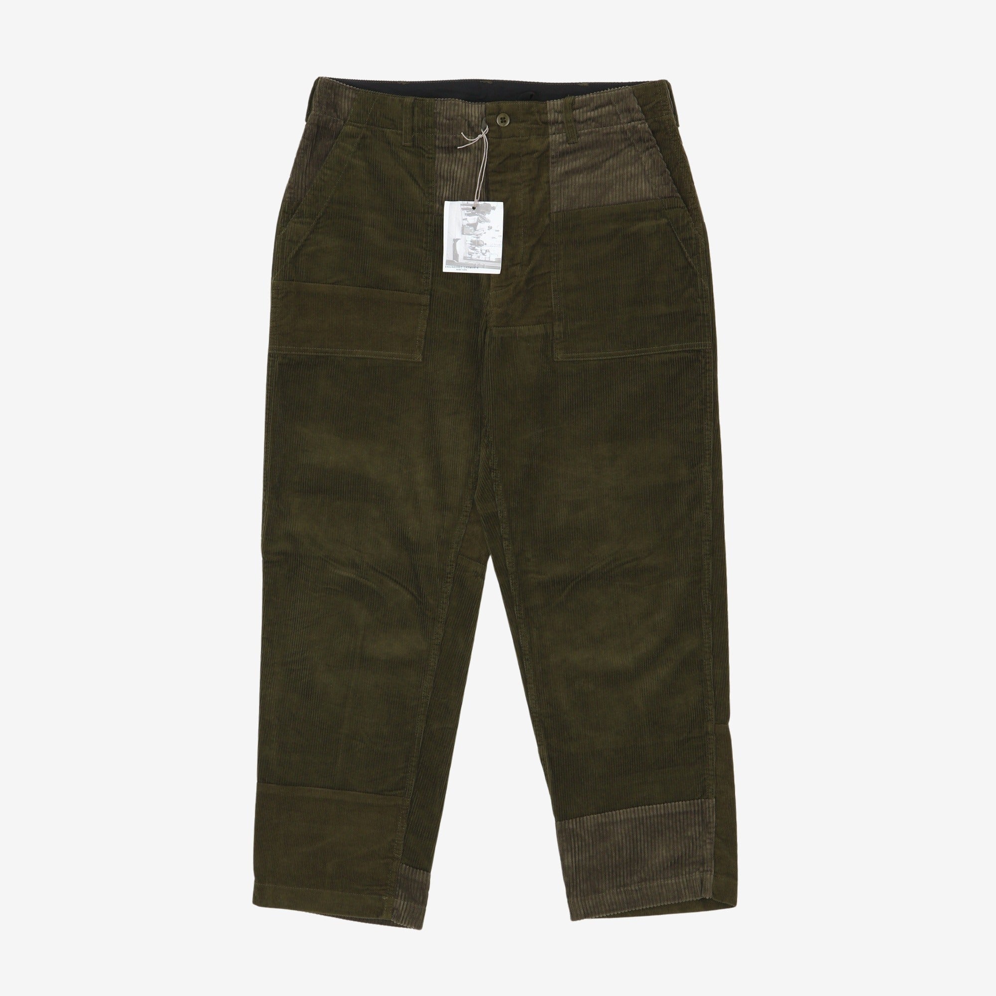 Patchwork Corduroy Fatigue Pants (36W X 29L)