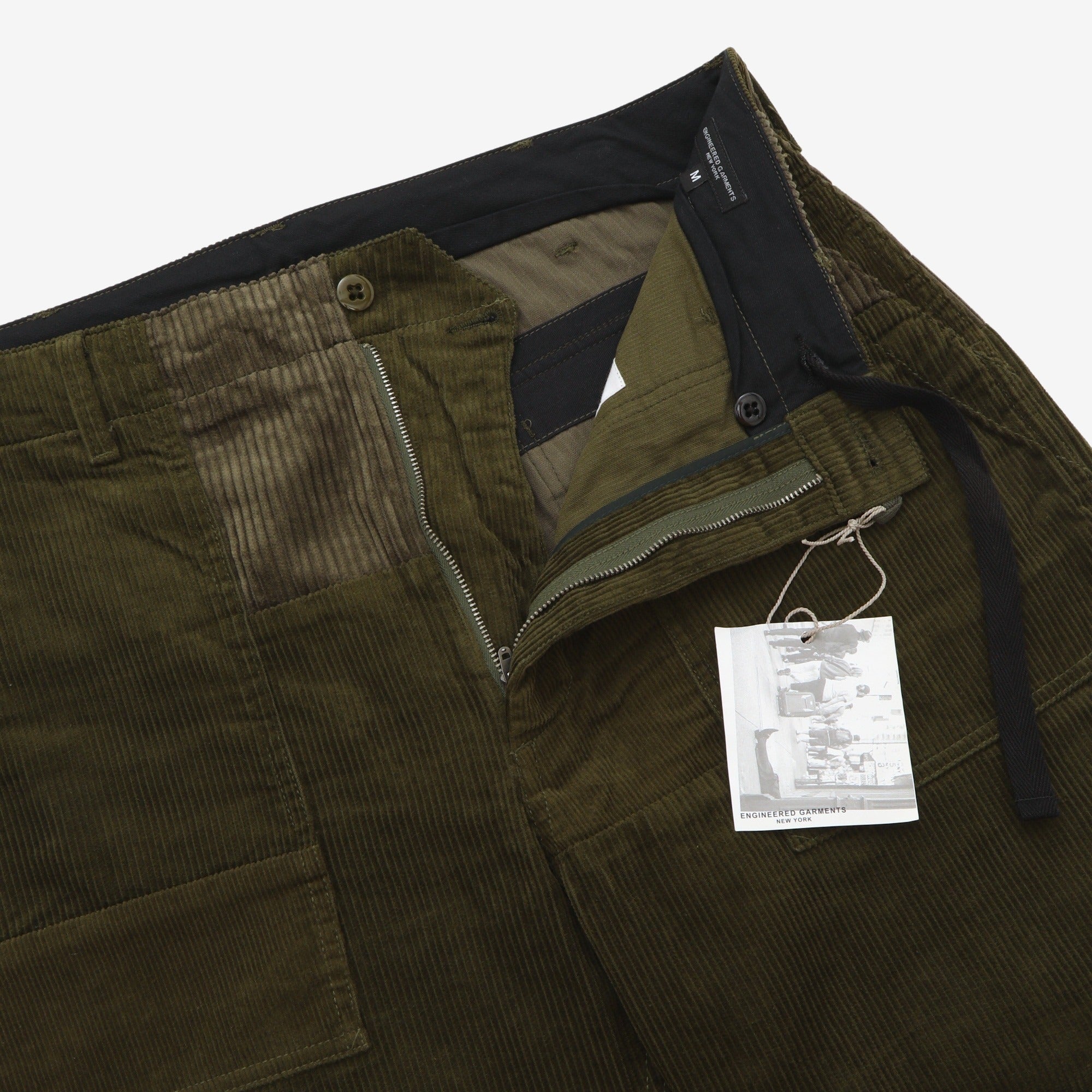 Patchwork Corduroy Fatigue Pants (36W X 29L)