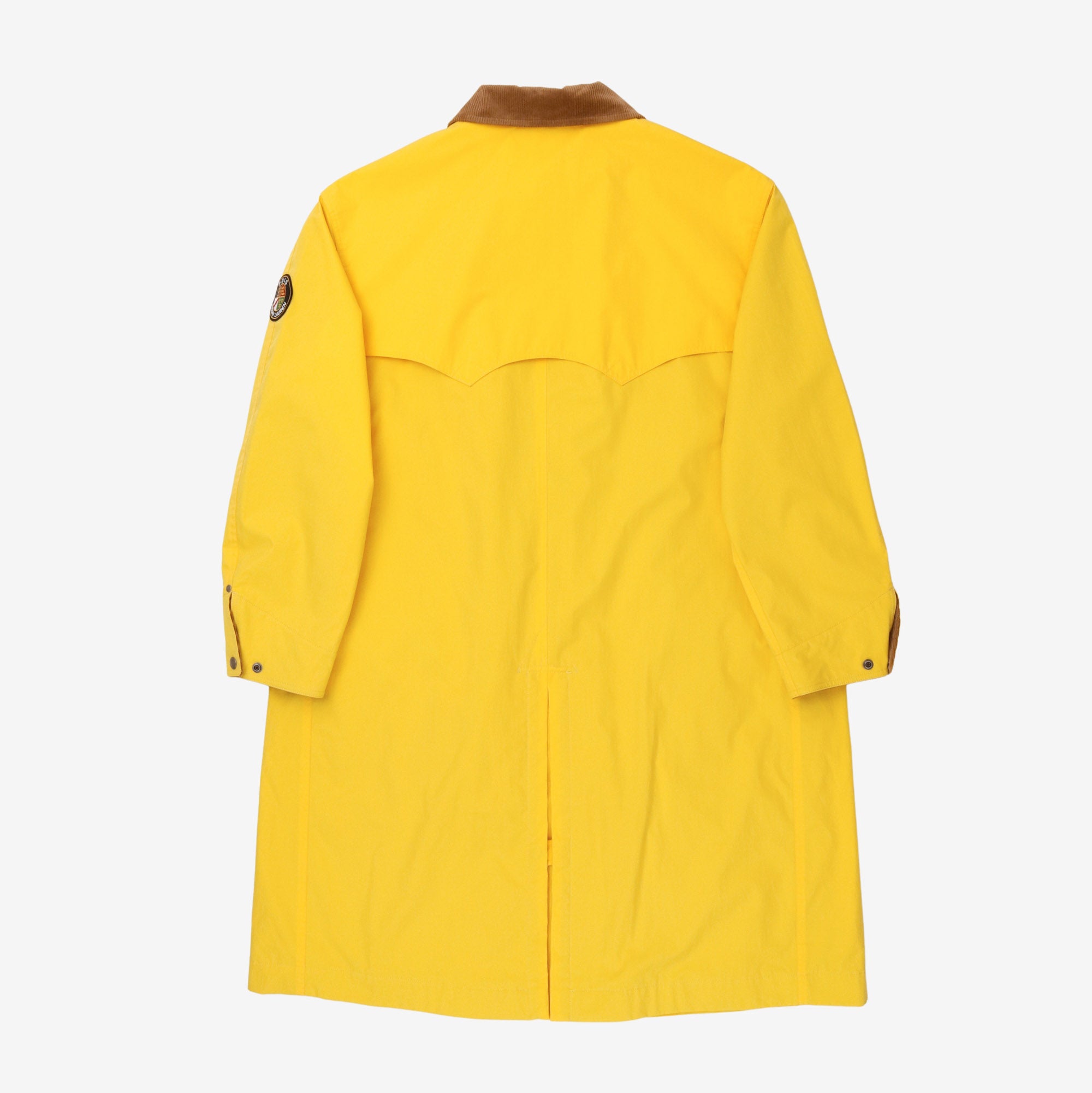 Corduroy Collar Twill Coat