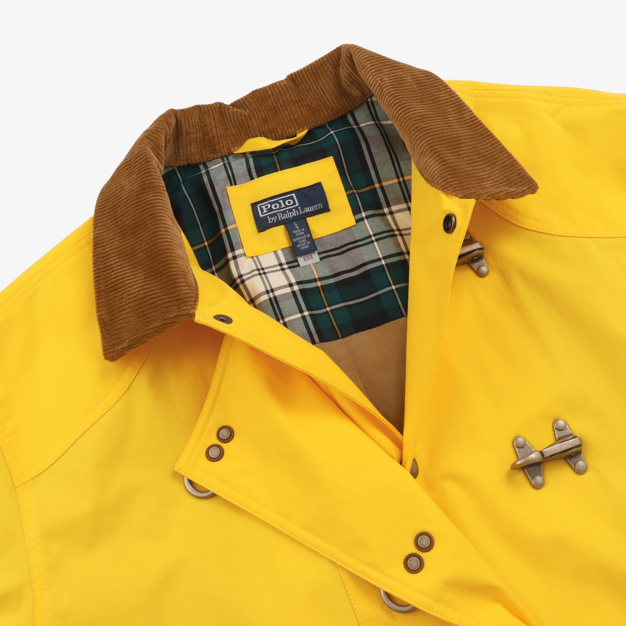 Corduroy Collar Twill Coat