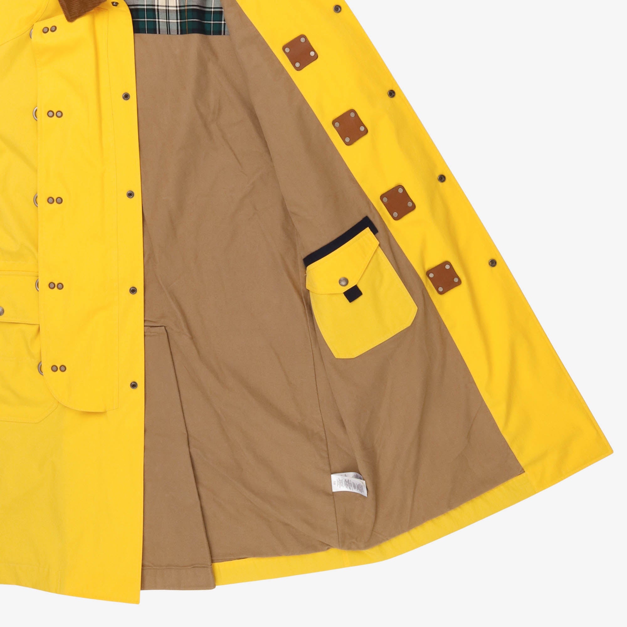 Corduroy Collar Twill Coat