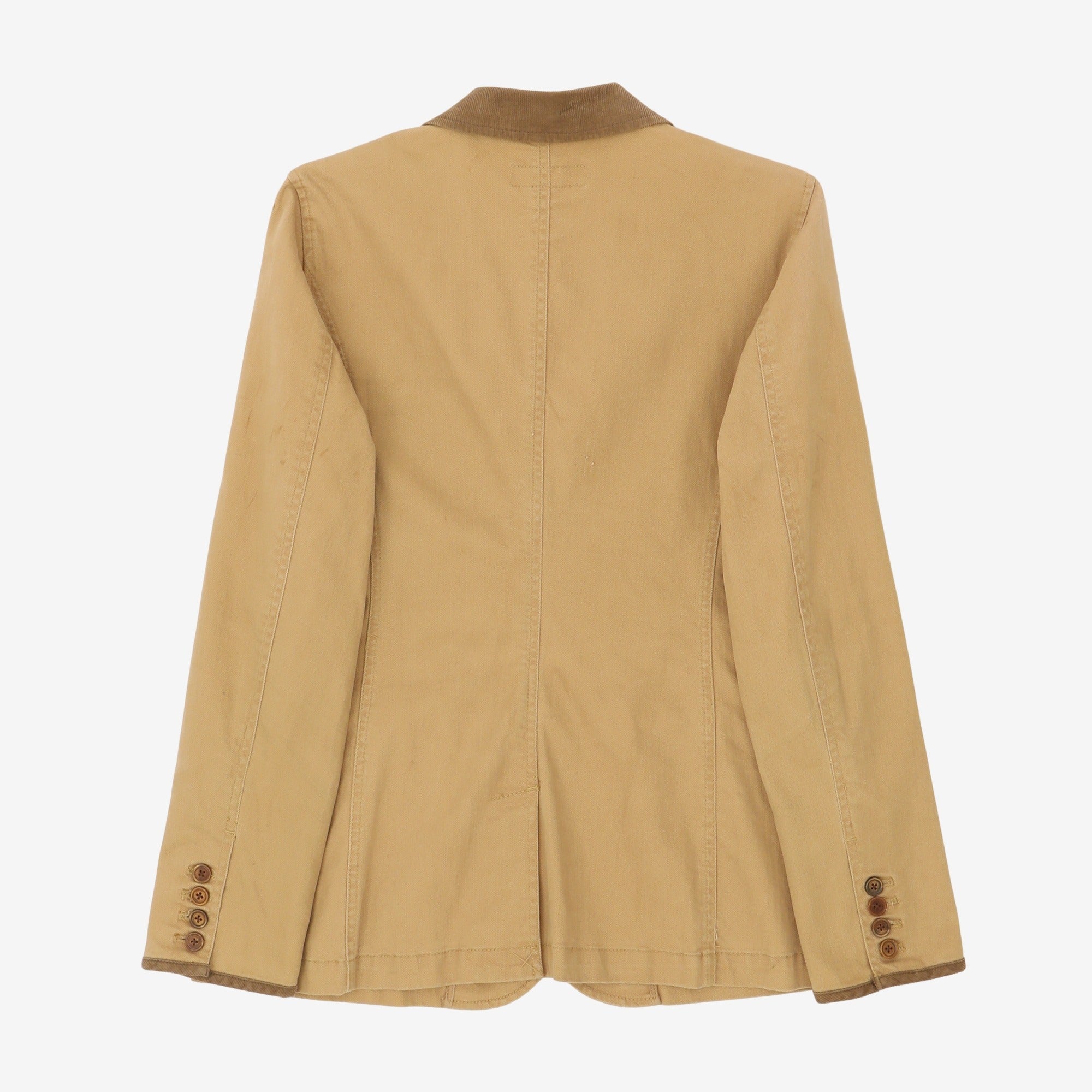 Cord Collar Twill Blazer