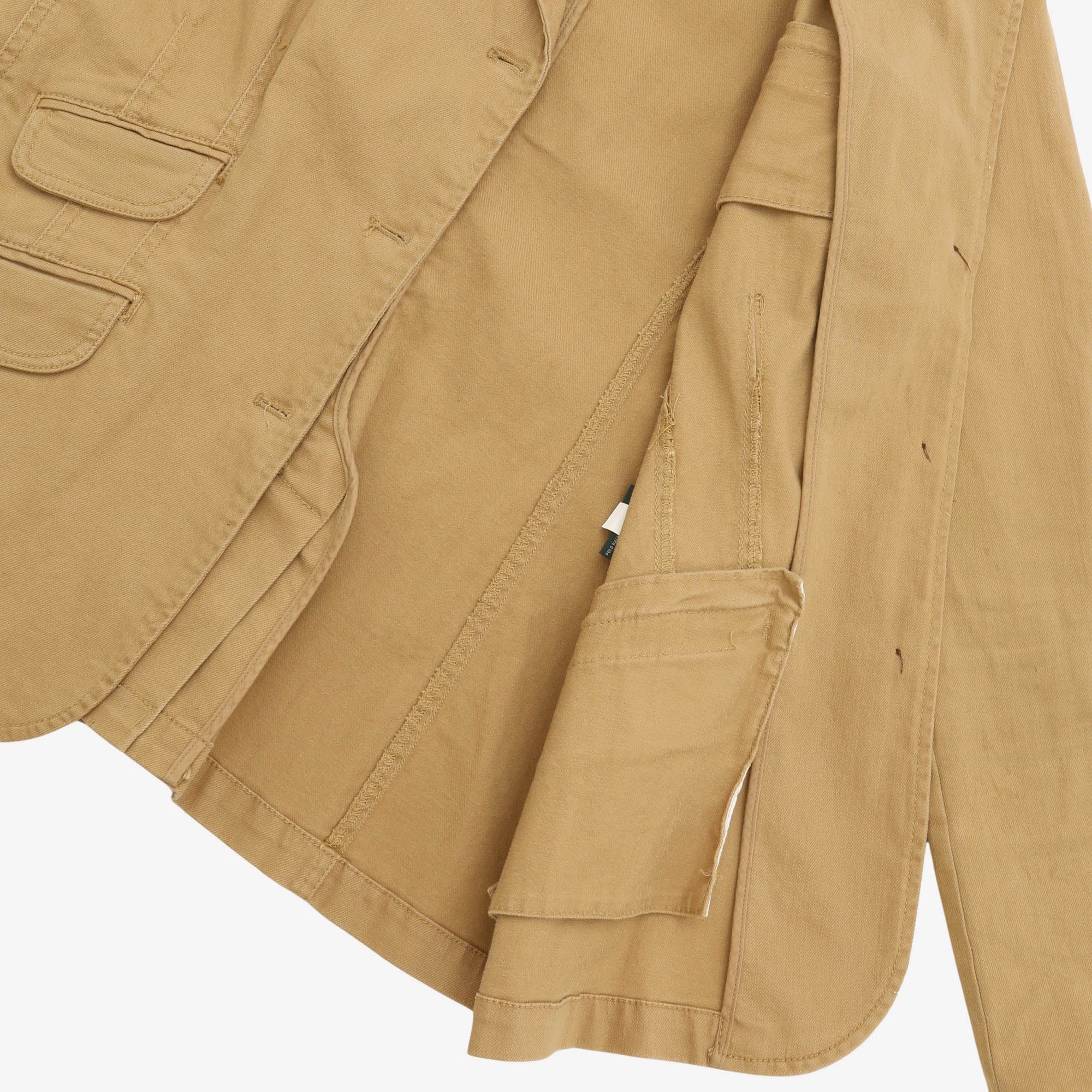 Cord Collar Twill Blazer