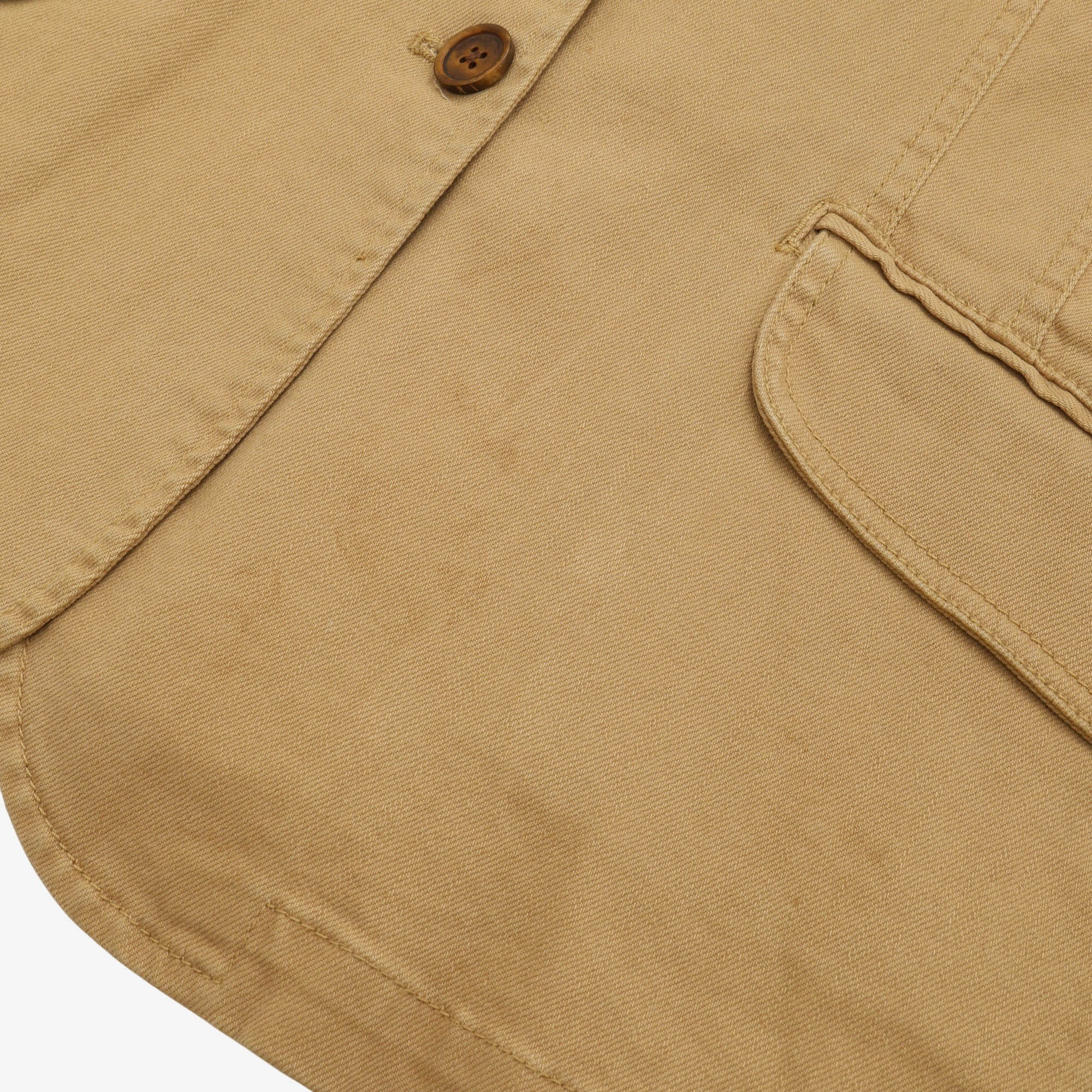 Cord Collar Twill Blazer