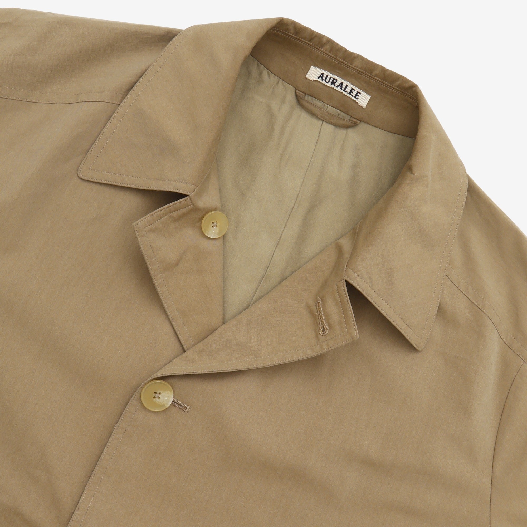 Finx Chambray Soutien Collar Coat
