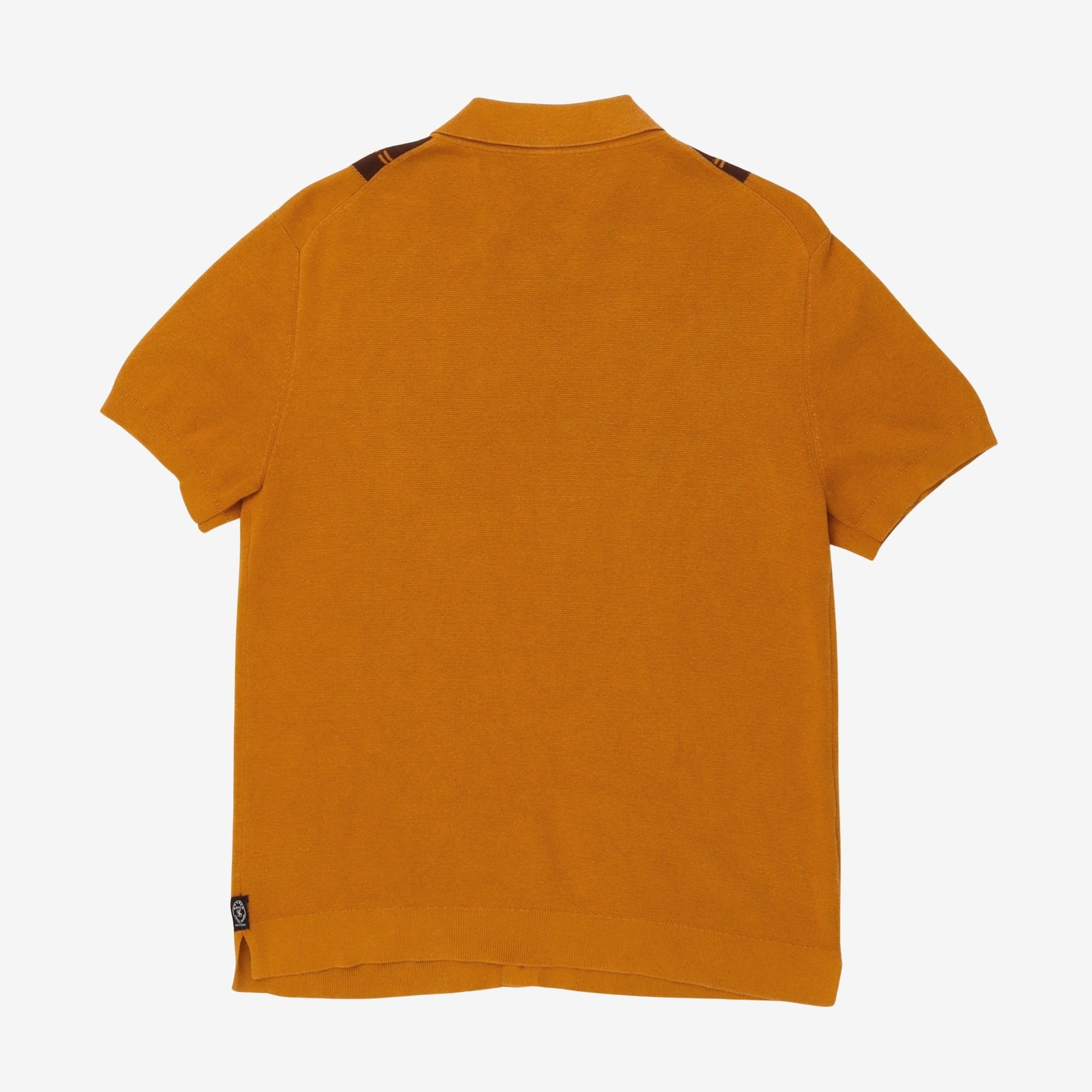 Vertical Stripe Full Placket Polo