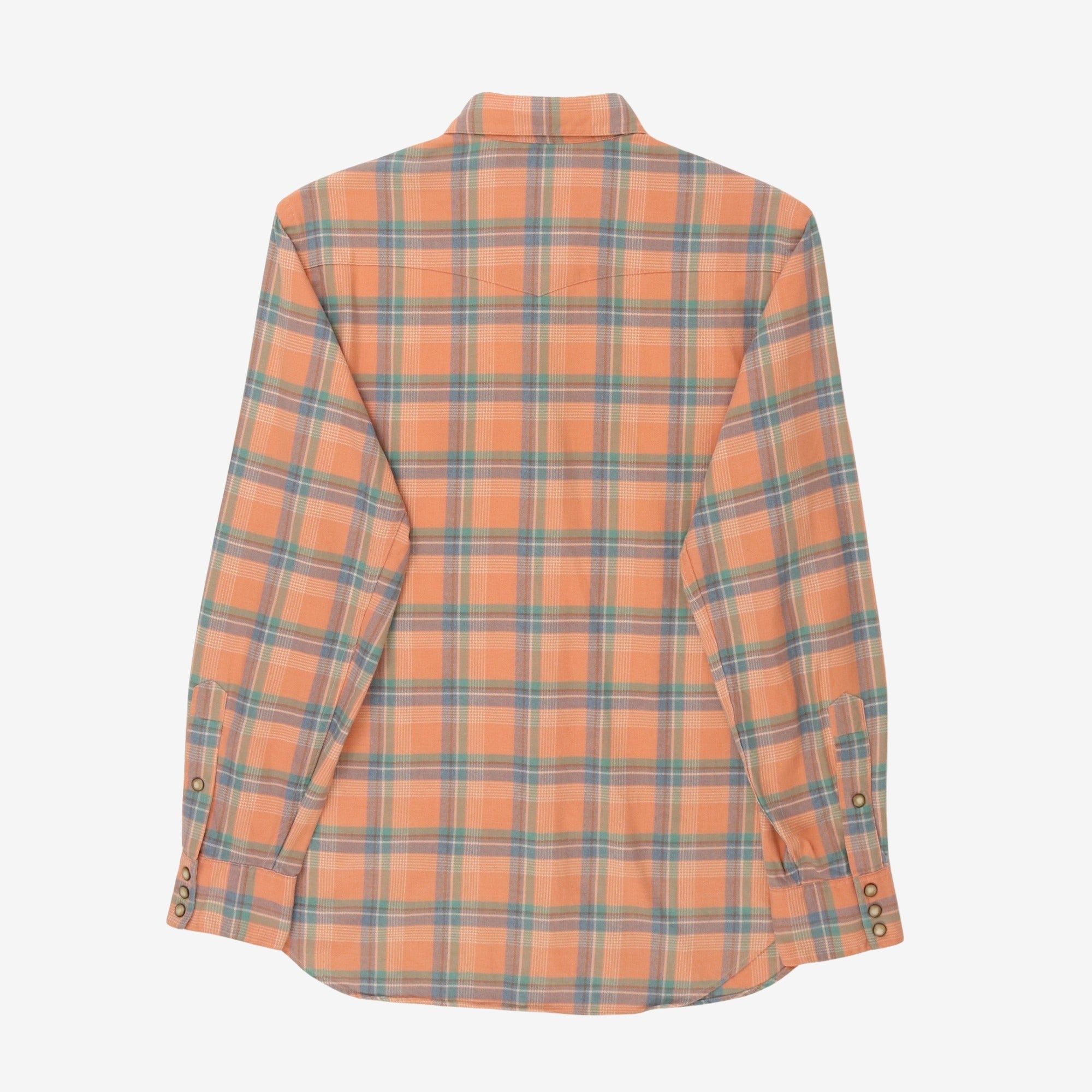 Pearl Snap Western Flannel Shirt