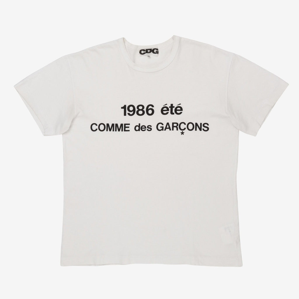 COMME des GARÇONS 1986 été Tシャツ M 新品 正規品 COMME des GARÇONS 1986 été tシャツ ブラックMサイズ - メルカリ