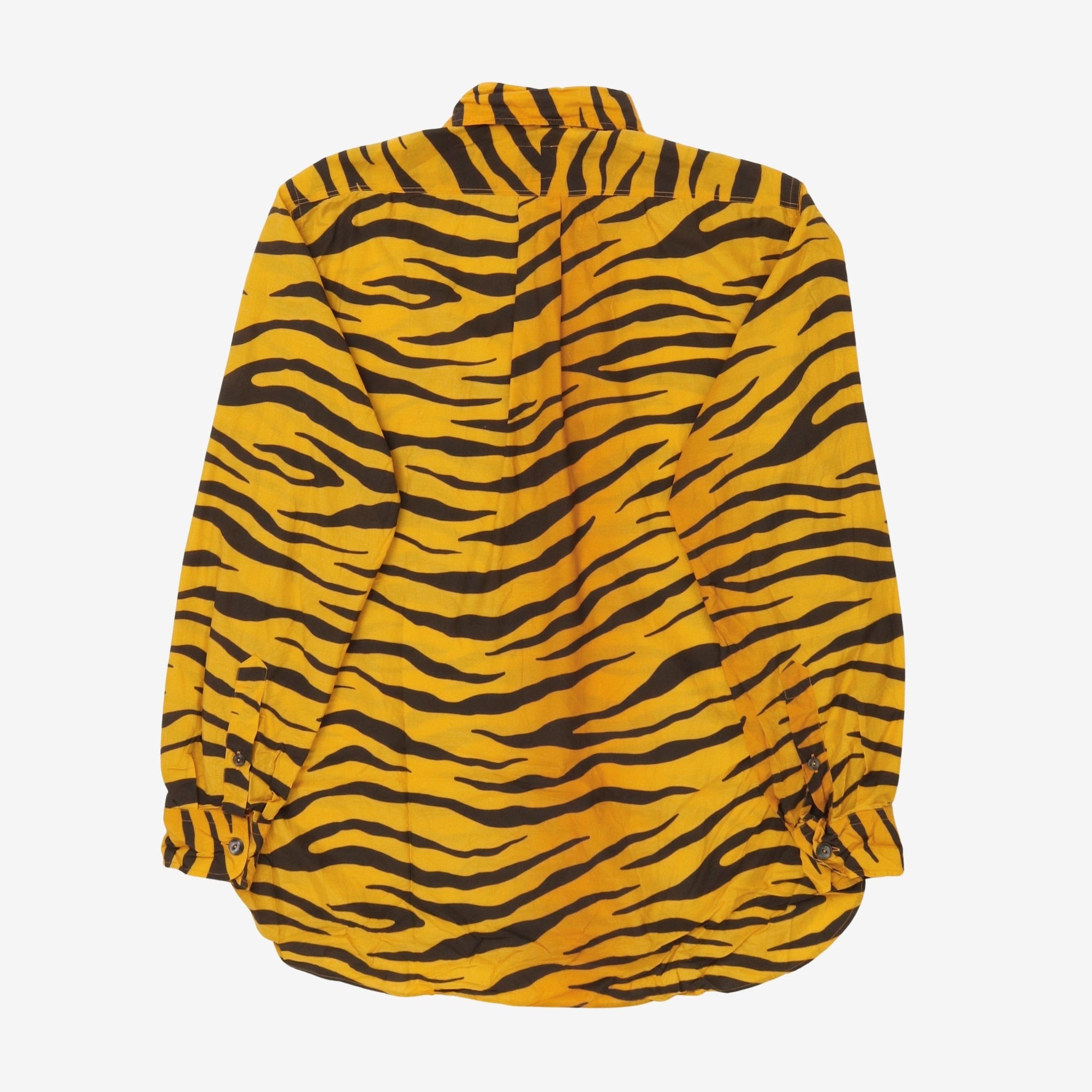 Silk Blend Tiger Stripe Shirt