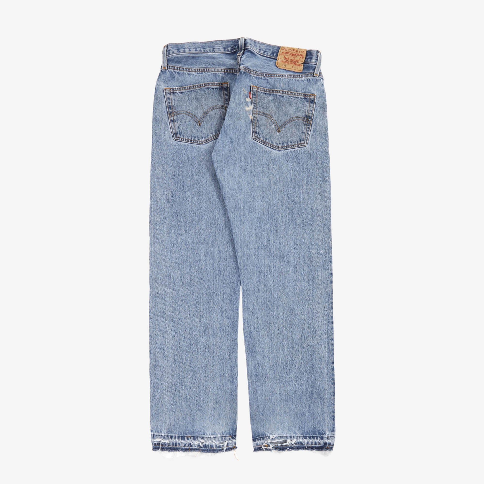 Vintage 501 Distressed Denim USA (35W X 32L)