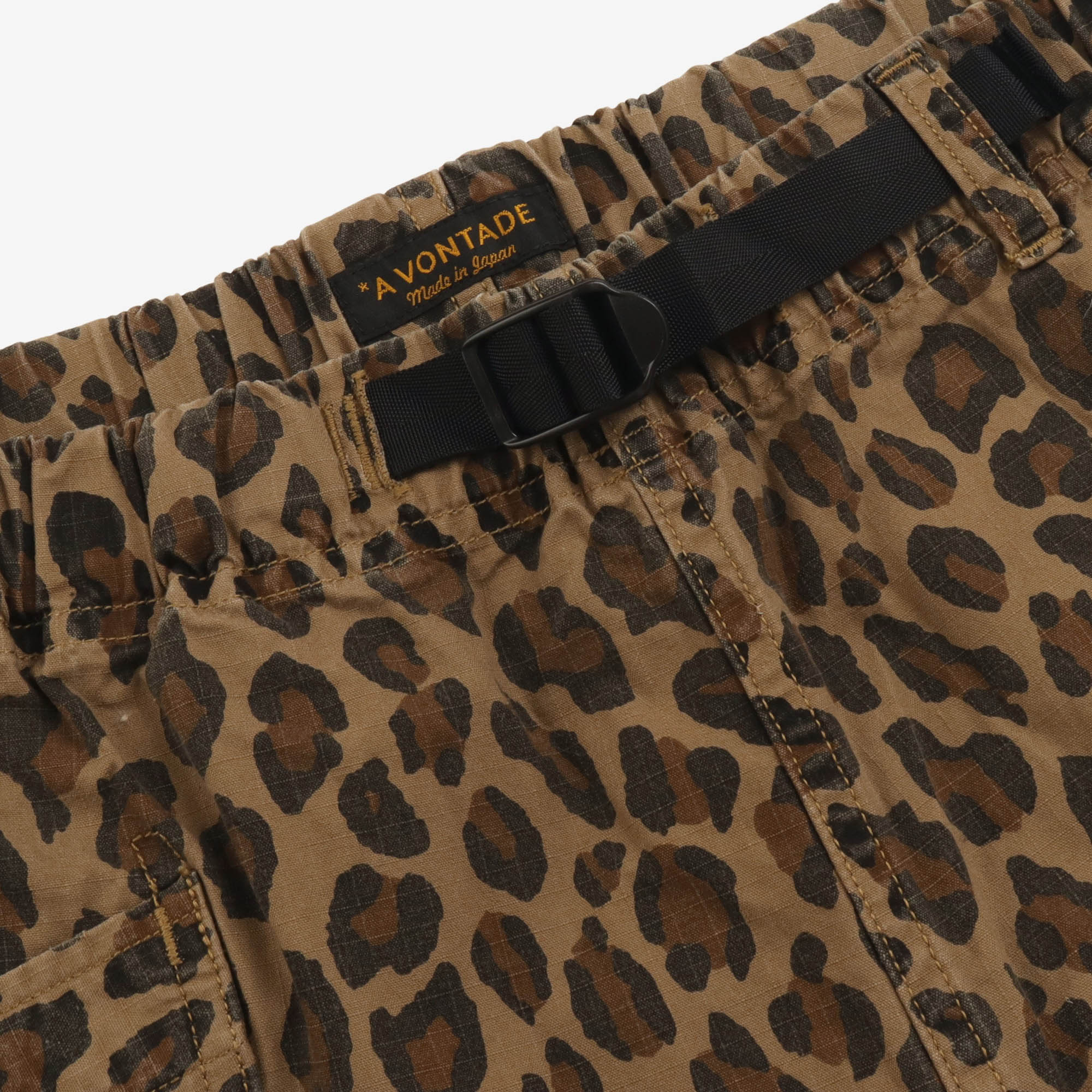 Leopard Print Fatigue Shorts