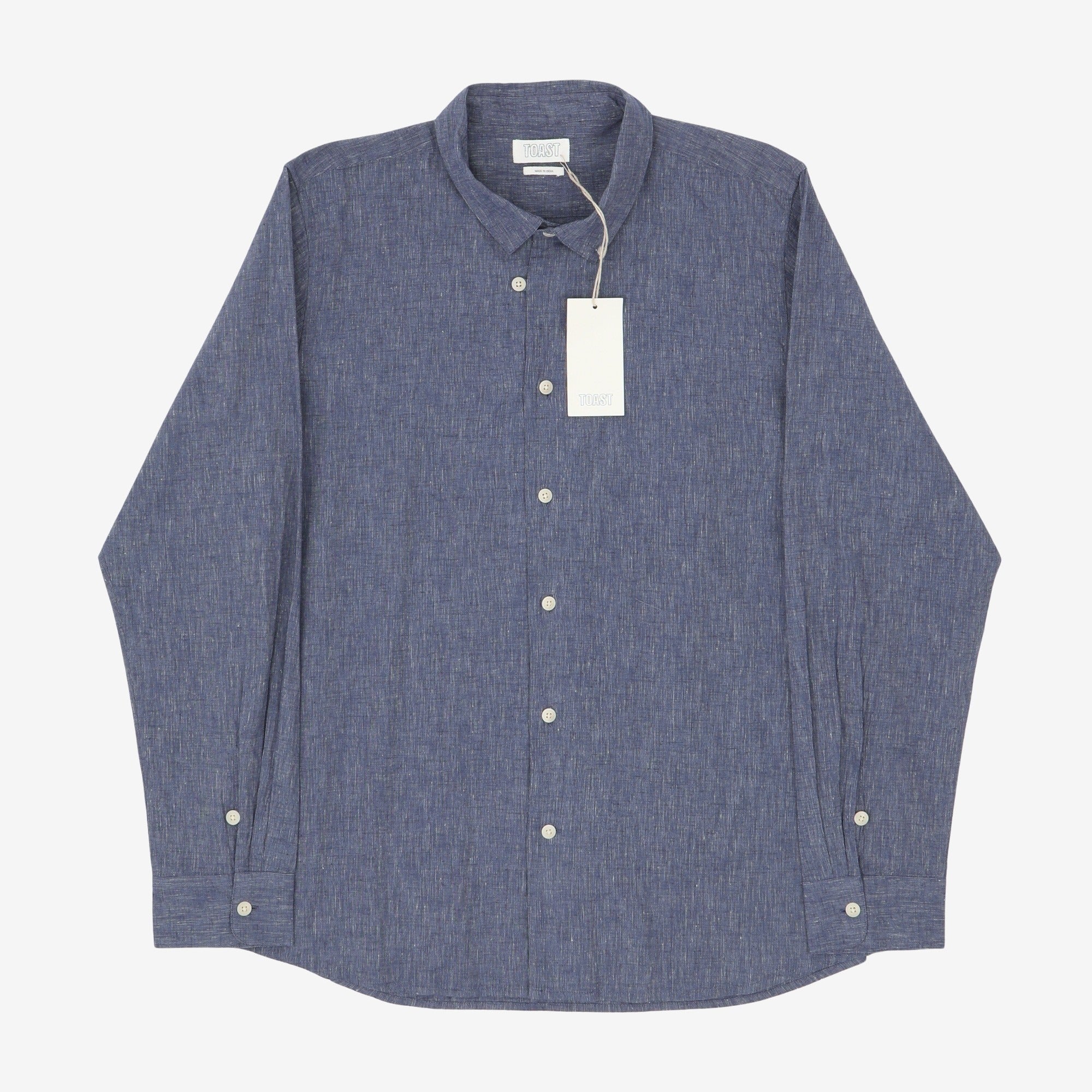 Linen Blend Chambray Shirt