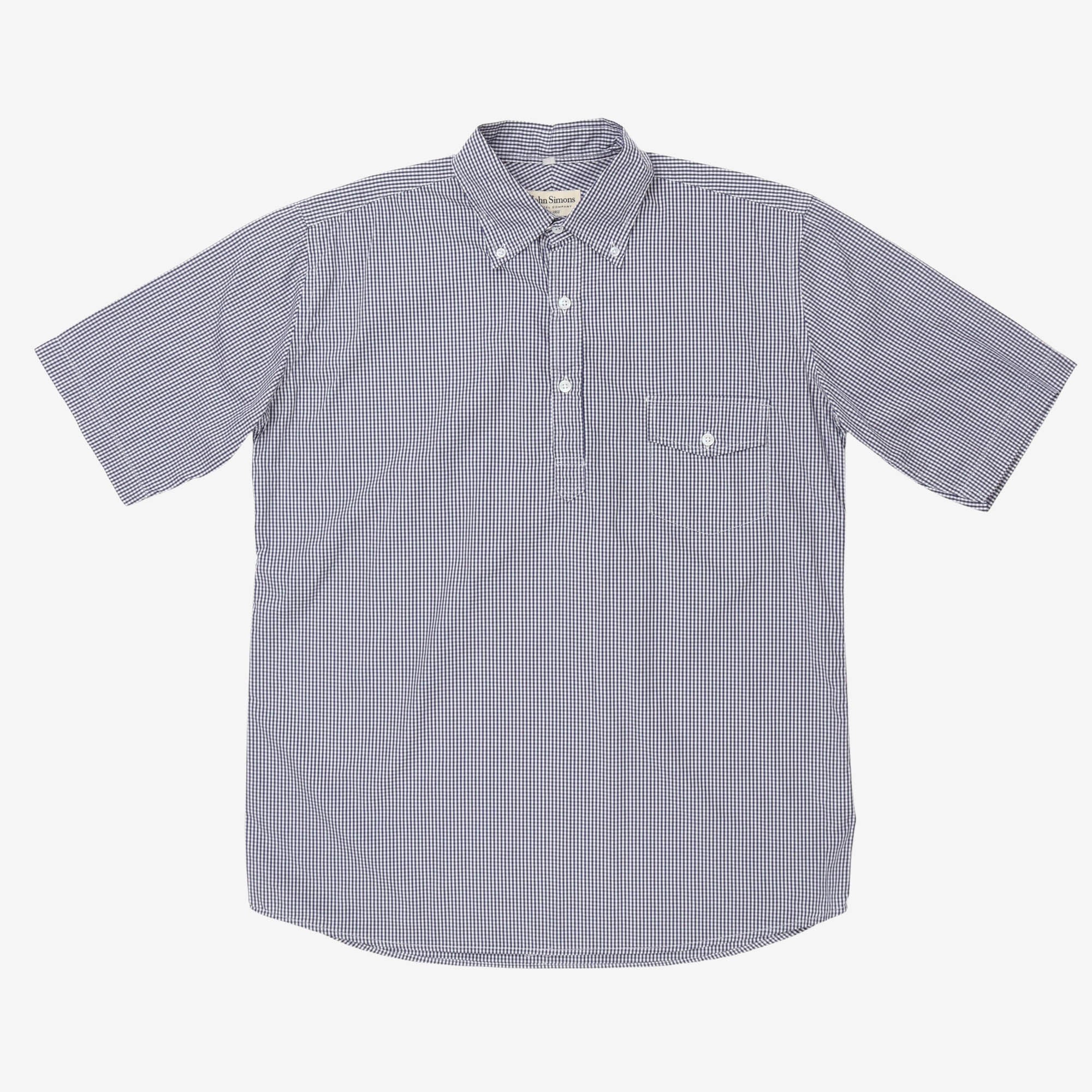 SS Gingham Popover Shirt