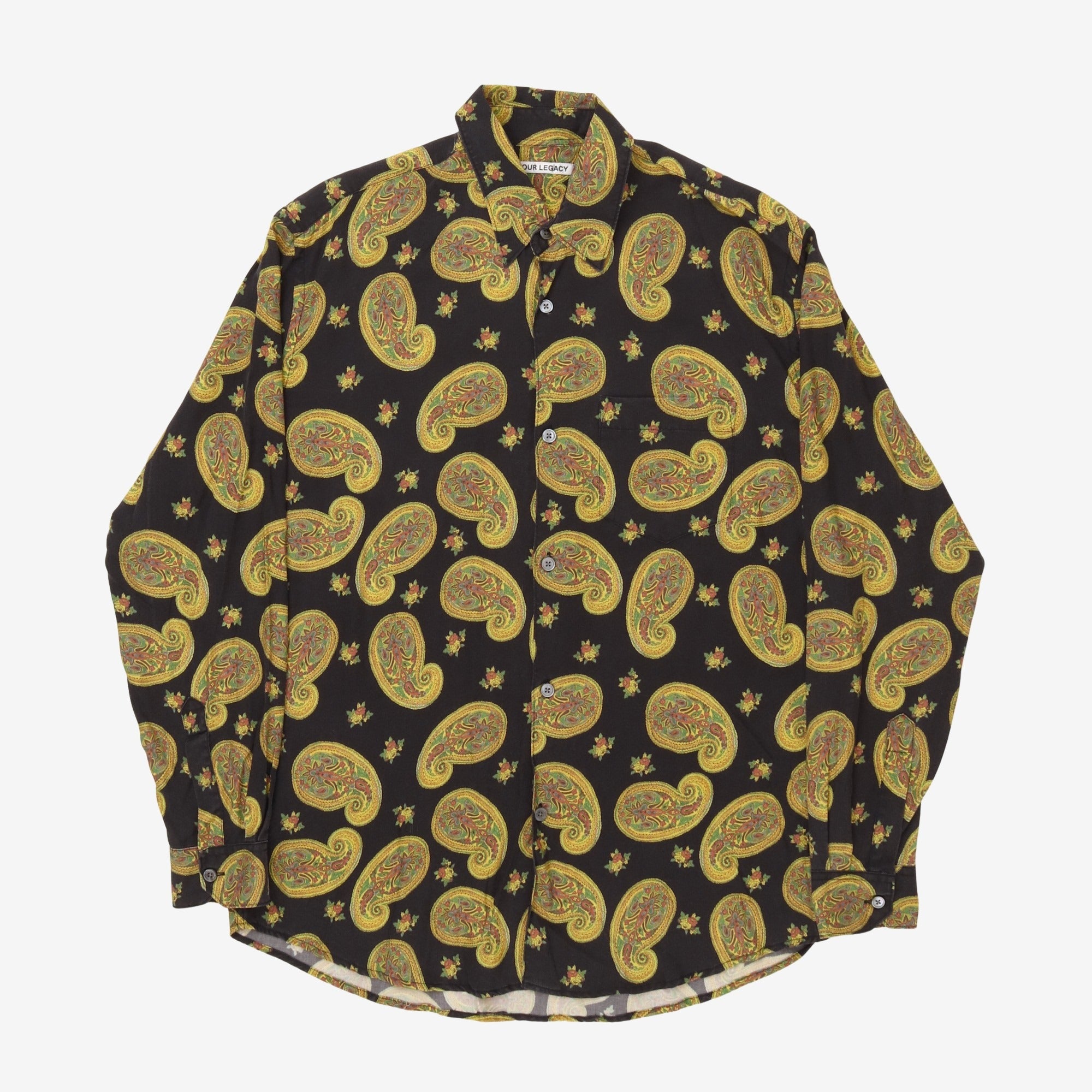 Paisley Print Initial Shirt