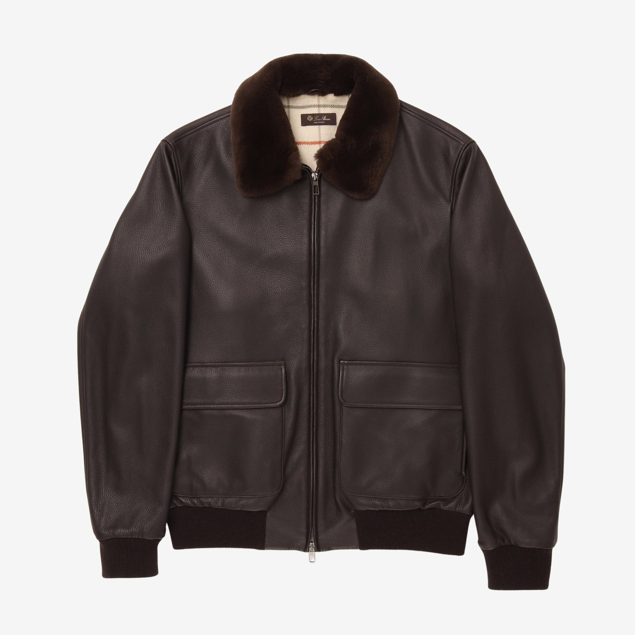 Peter Leather Bomber Jacket
