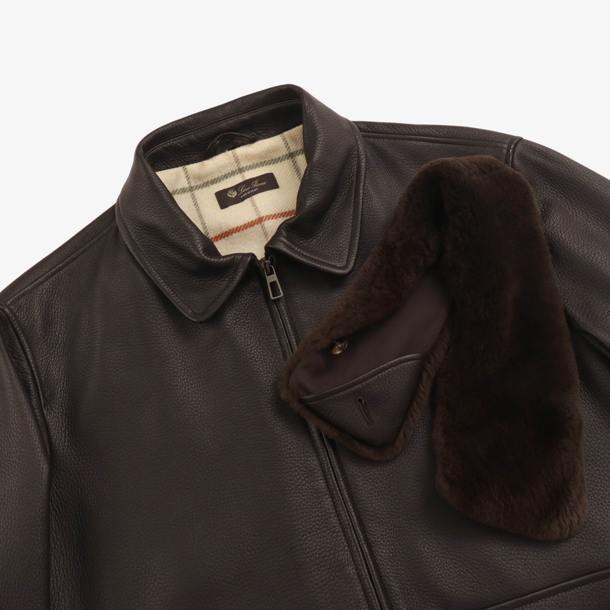 Peter Leather Bomber Jacket