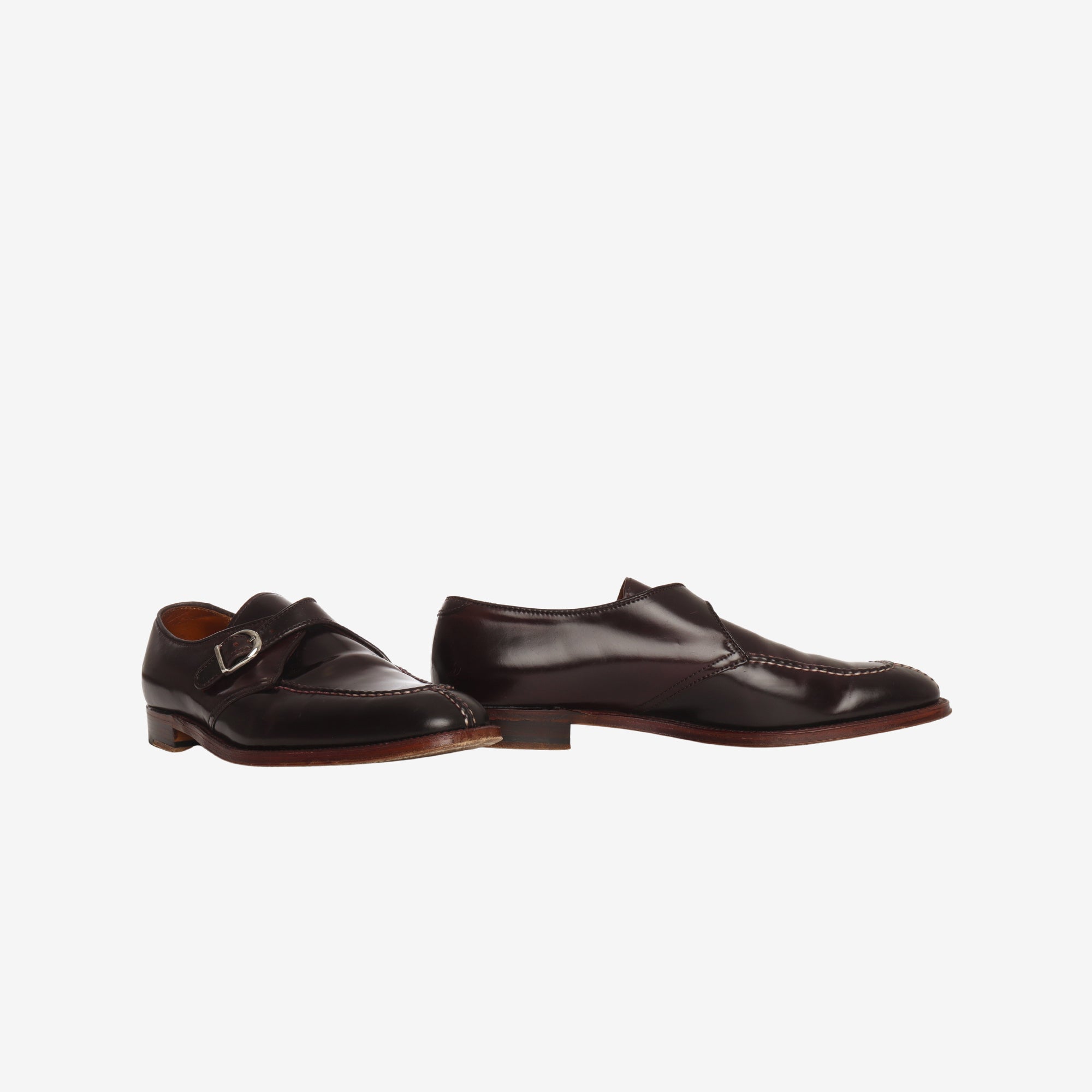 Cordovan Single Monk Strap