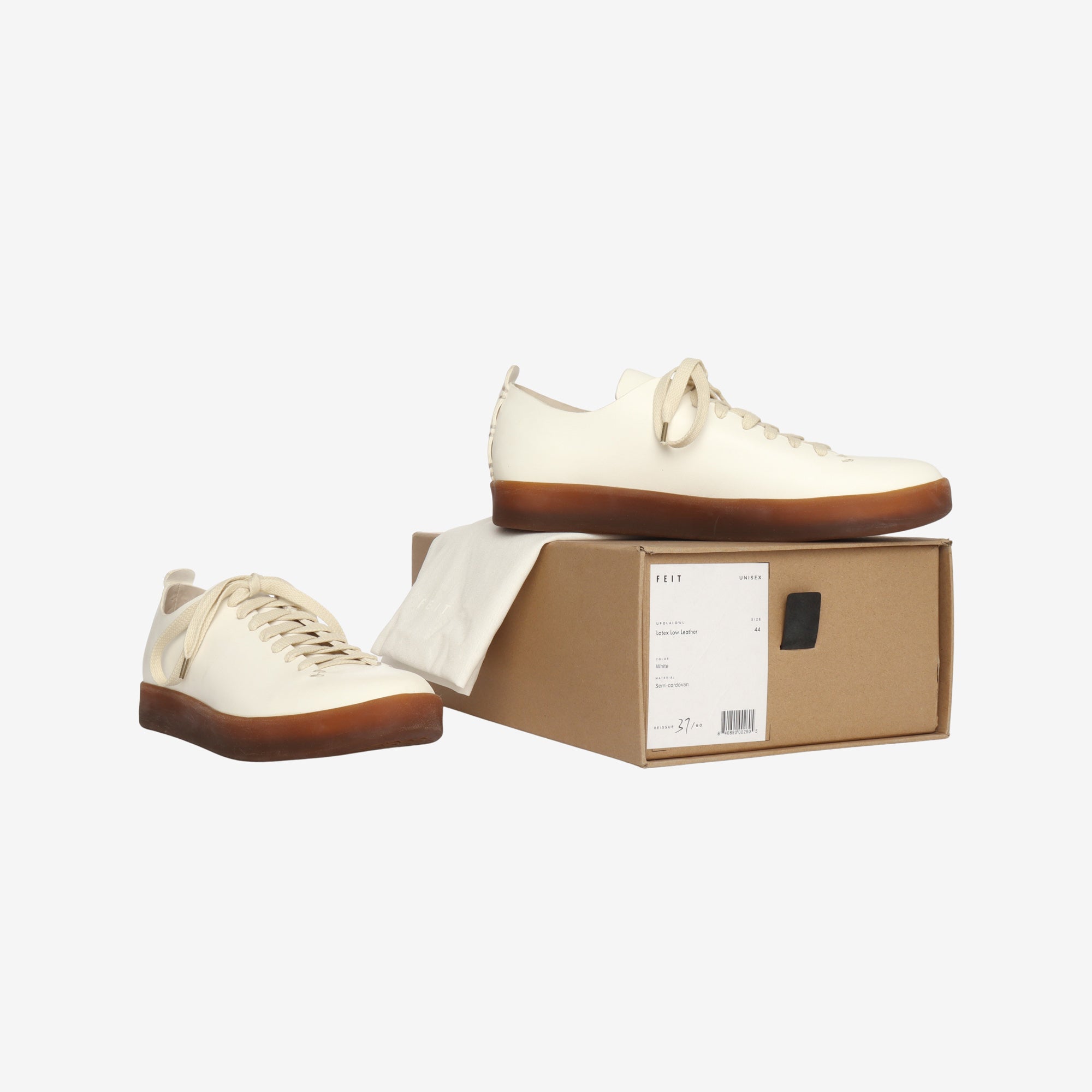 Latex Low Leather Sneakers