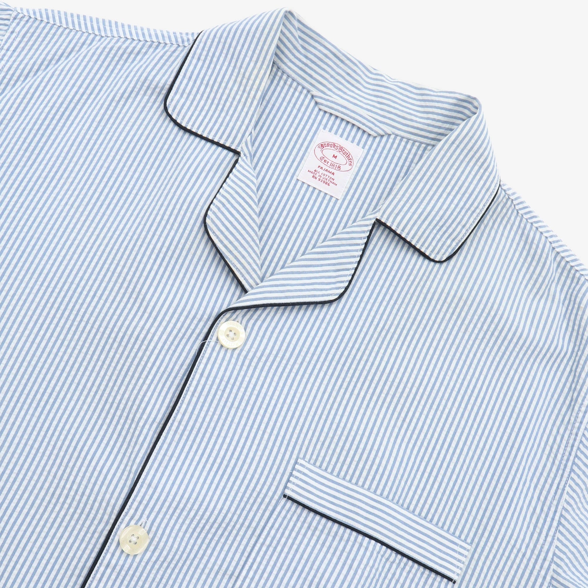 Seersucker Striped Pajamas